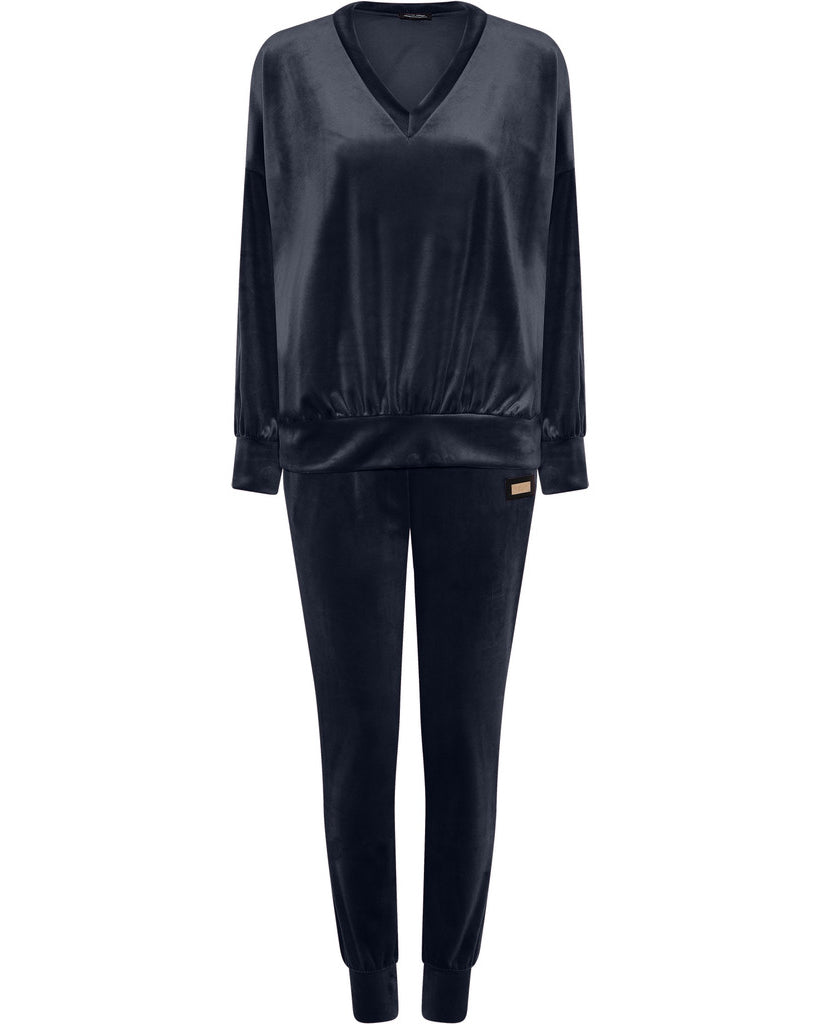 M JEANS LUX VELOUR SET SWEATS/VELOUR 104 NAVY