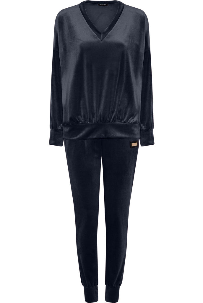 M JEANS LUX VELOUR SET SWEATS/VELOUR 104 NAVY