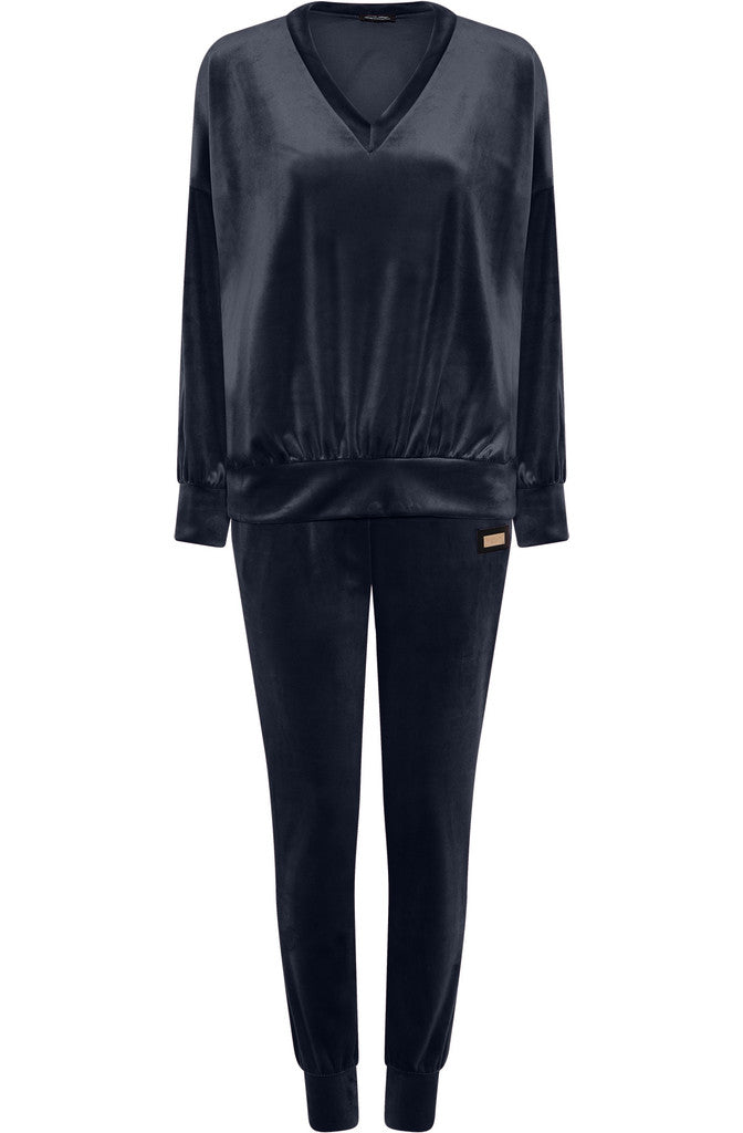 M JEANS LUX VELOUR SET SWEATS/VELOUR 104 NAVY