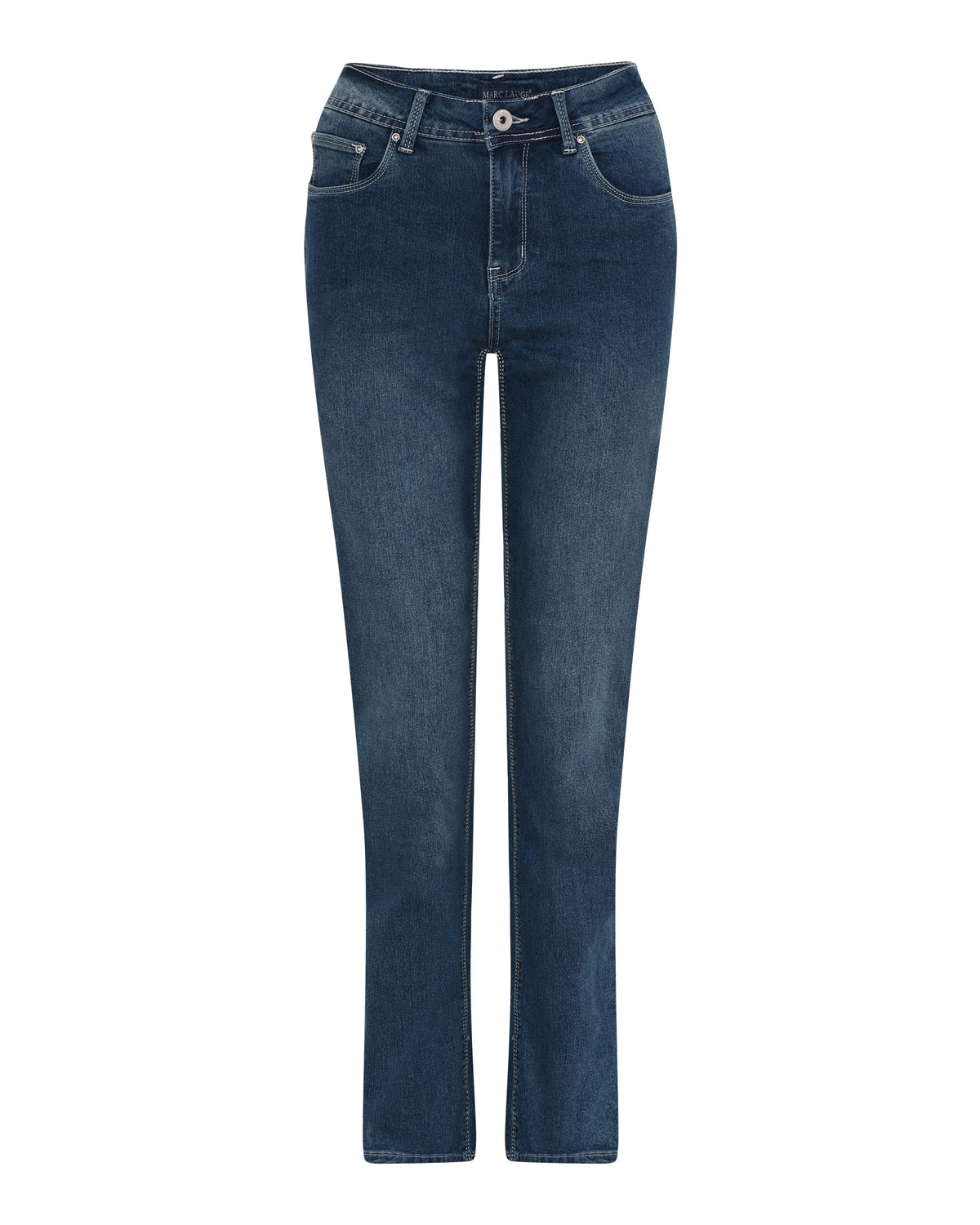 MARC LAUGE Lena High Waist Straight Leg Jeans | Marc Lauge DENIM/TWILL 9296 BLUE