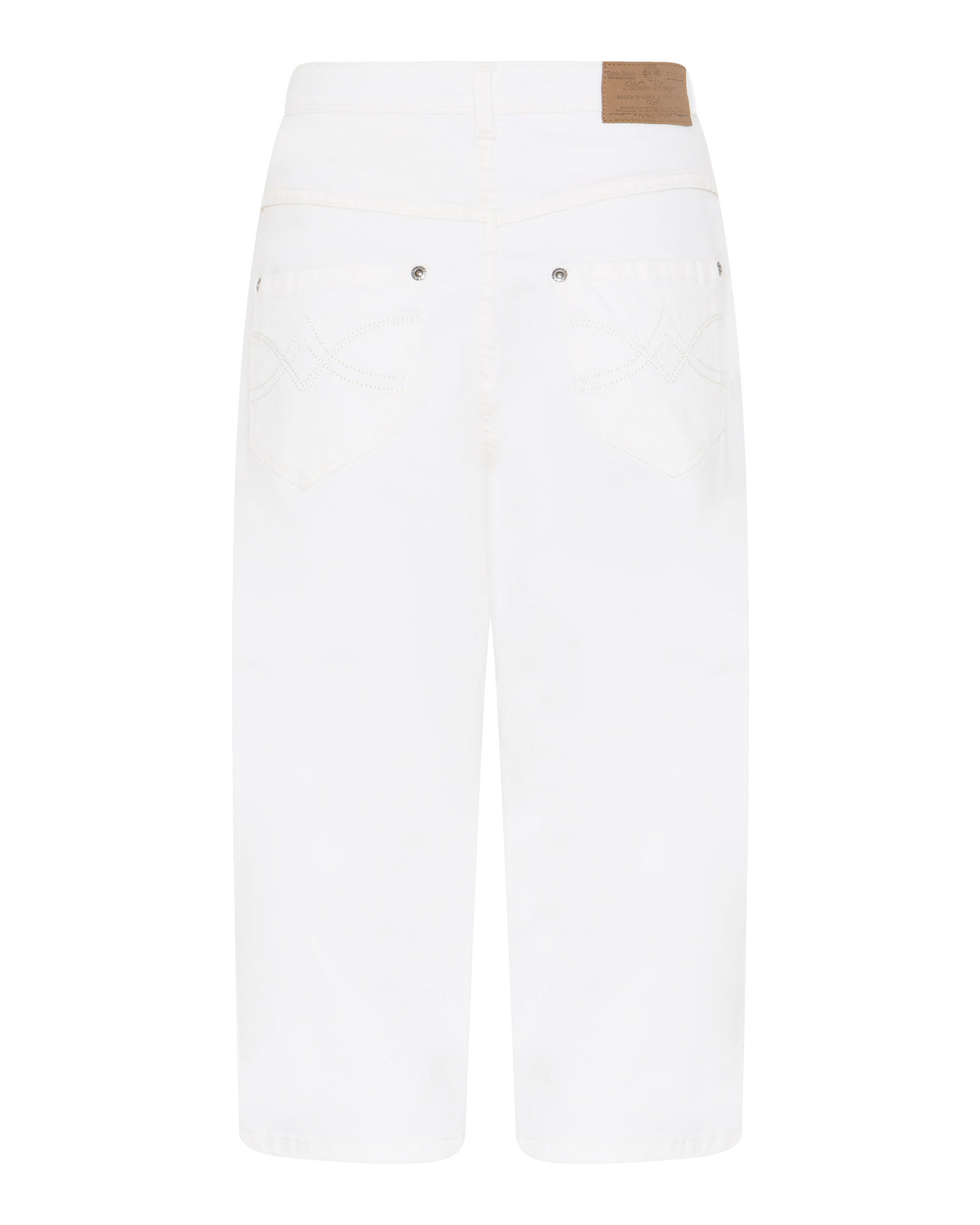 MARC LAUGE Lena Twill Pirate PANTS 3/4 10 WHITE