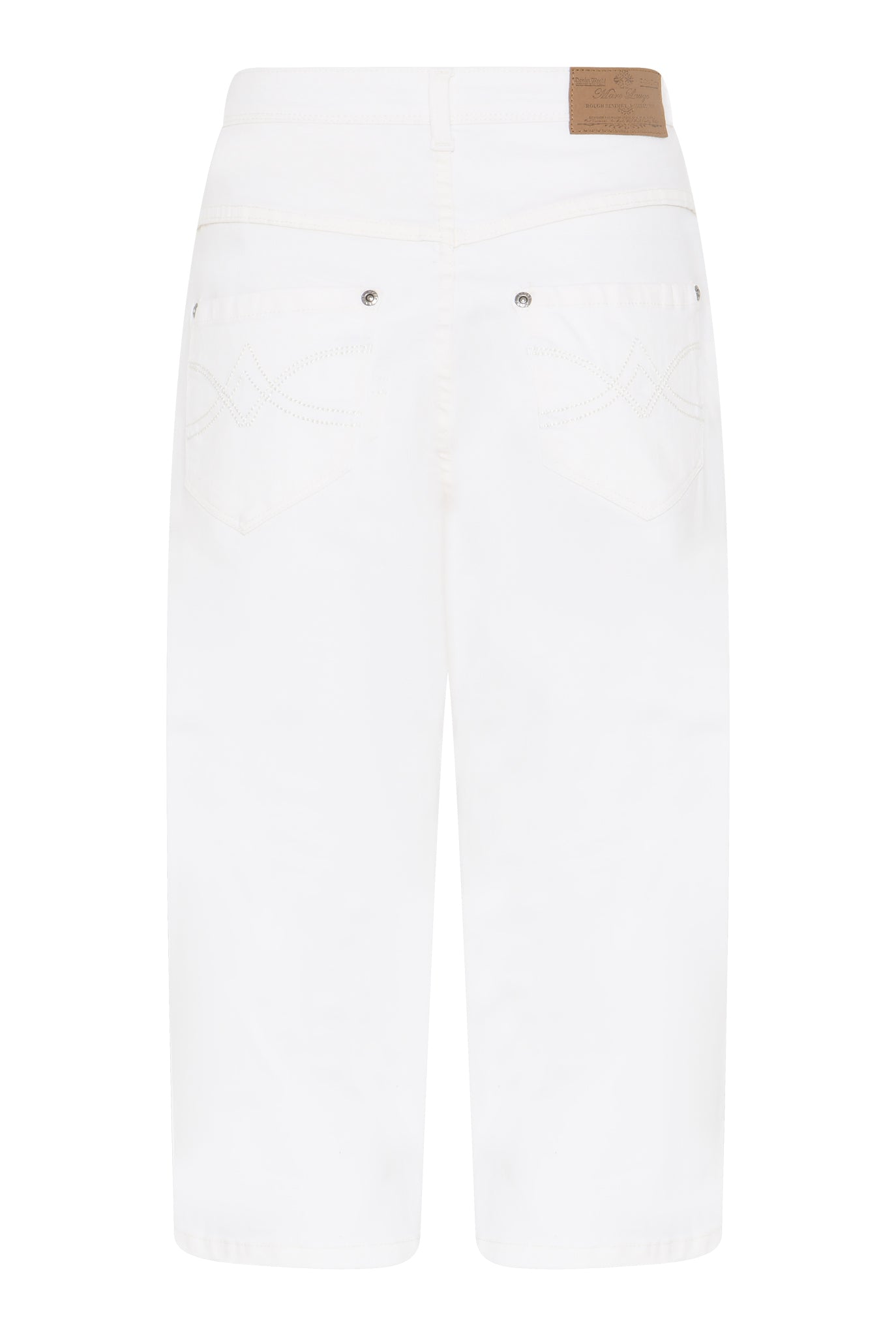 MARC LAUGE Lena Twill Pirate PANTS 3/4 10 WHITE
