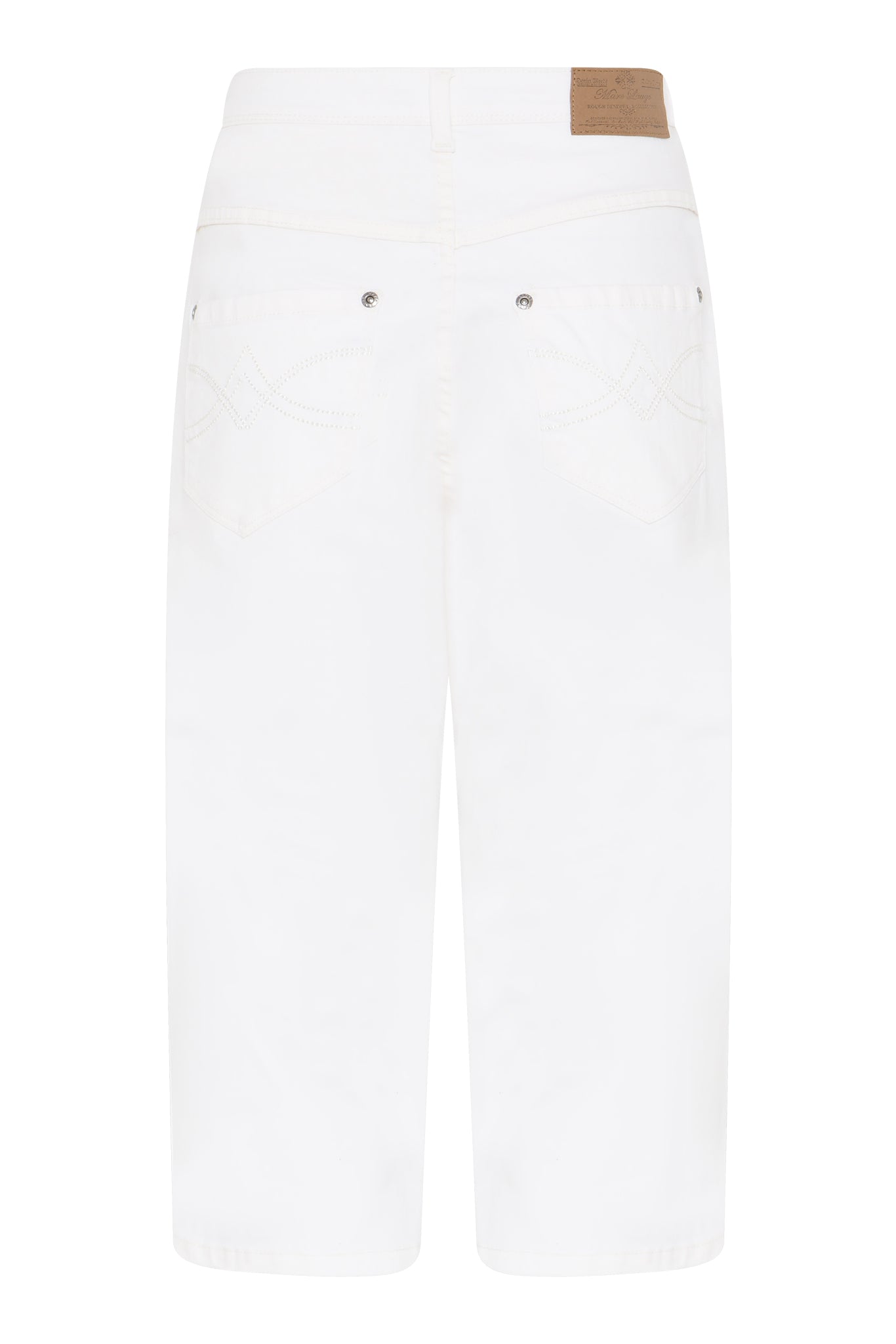 MARC LAUGE Lena Twill Pirate PANTS 3/4 10 WHITE