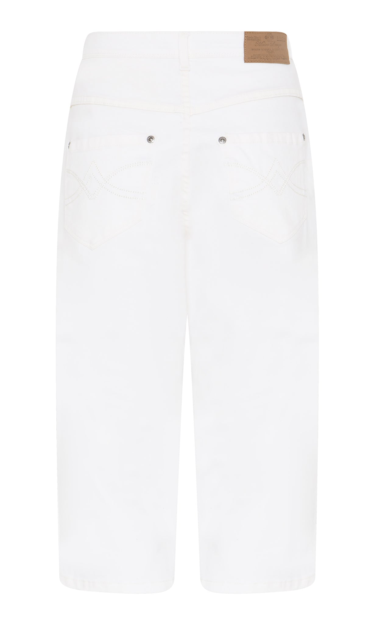 MARC LAUGE Lena Twill Pirate PANTS 3/4 10 WHITE