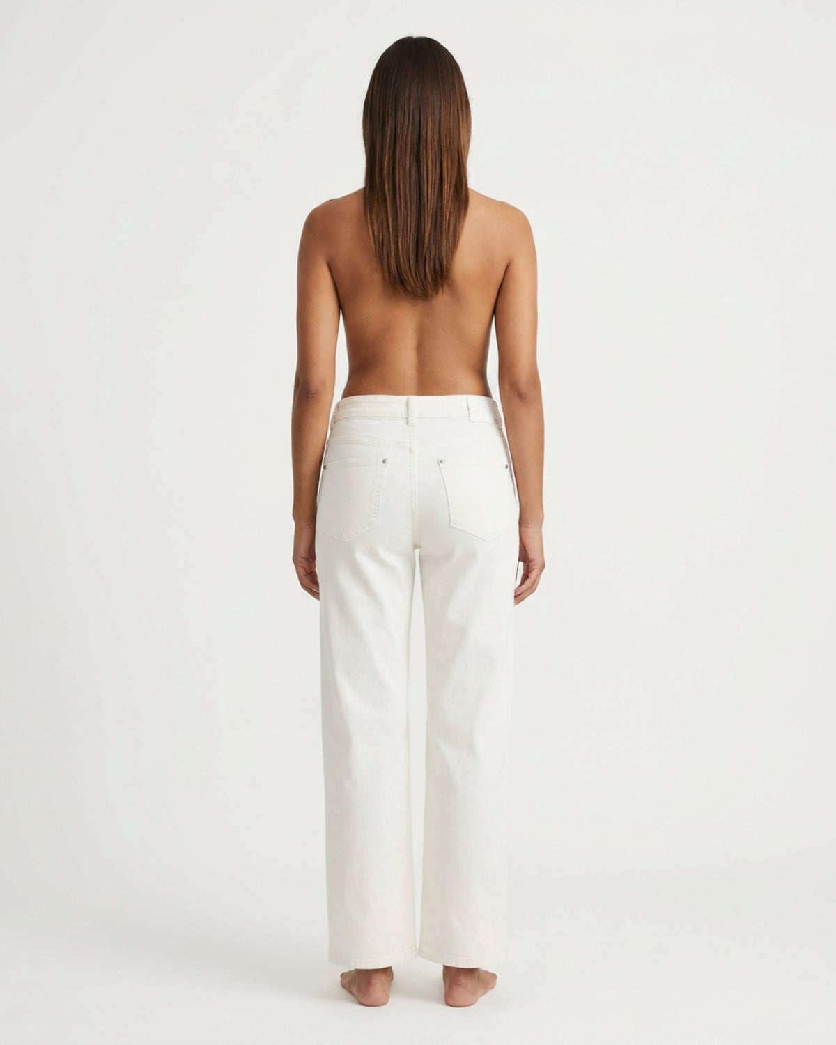 M JEANS Lena Vega Straight Baby Corduroy Jeans CORD/FLØJL 20 OFF WHITE