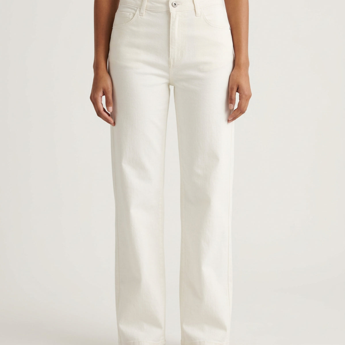 M JEANS Lena Vega Straight Baby Corduroy Jeans CORD/FLØJL 20 OFF WHITE