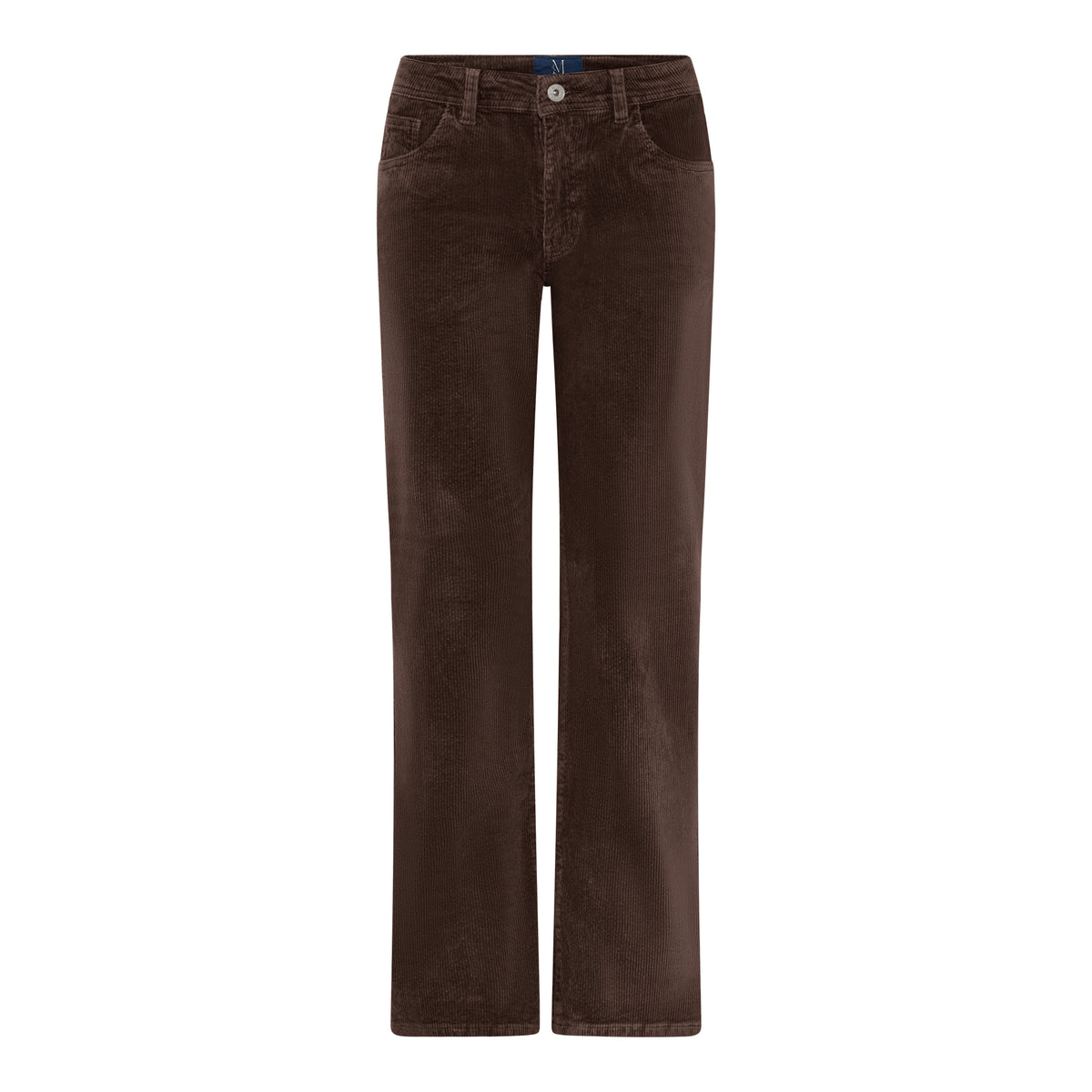 M JEANS Lena Vega Straight Corduroy 11W Jeans CORD/FLØJL 129 CHOCOLATE