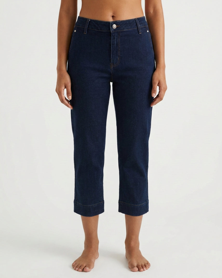 M JEANS Lola Chino 3/4 Denim Jeans PANTS 3/4 98 DARK BLUE