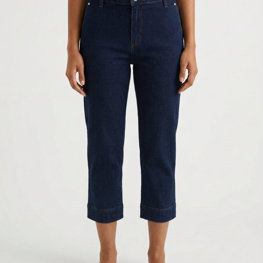 M JEANS Lola Chino 3/4 Denim Jeans PANTS 3/4 98 DARK BLUE