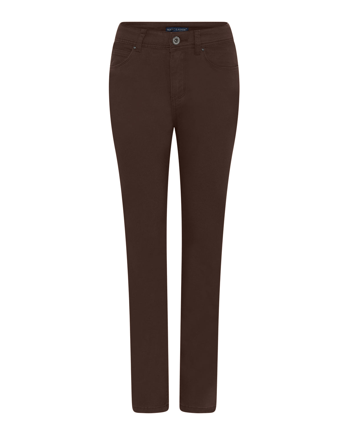 MARC LAUGE Luna Straight Leg Twill Jeans DENIM/TWILL 129 CHOCOLATE