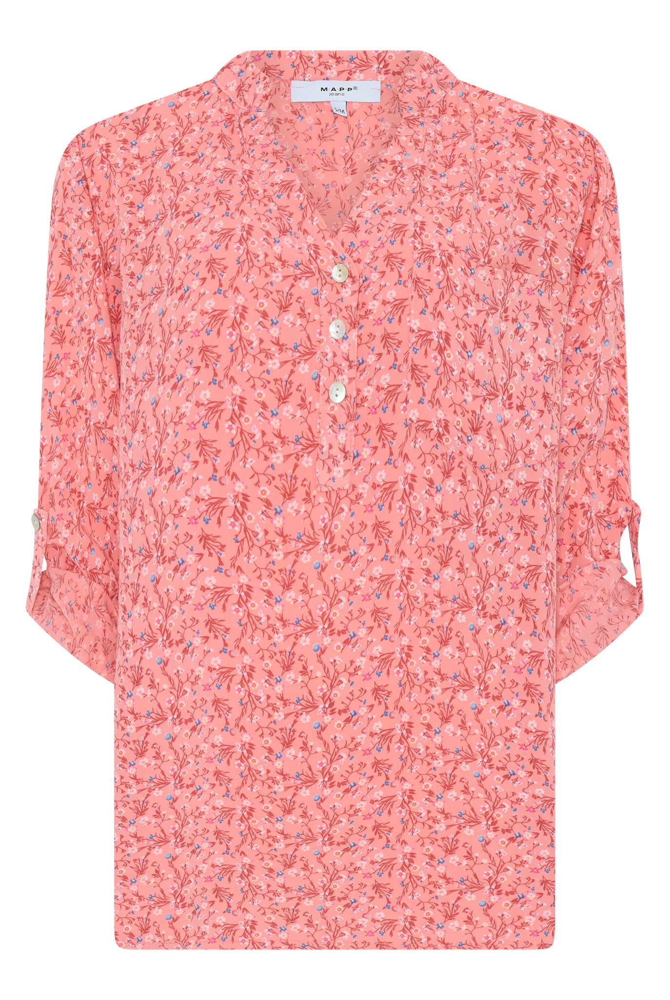 MAPP MAGGIE FLOWER SMALL BLOUSE/SHIRT 350 CORAL