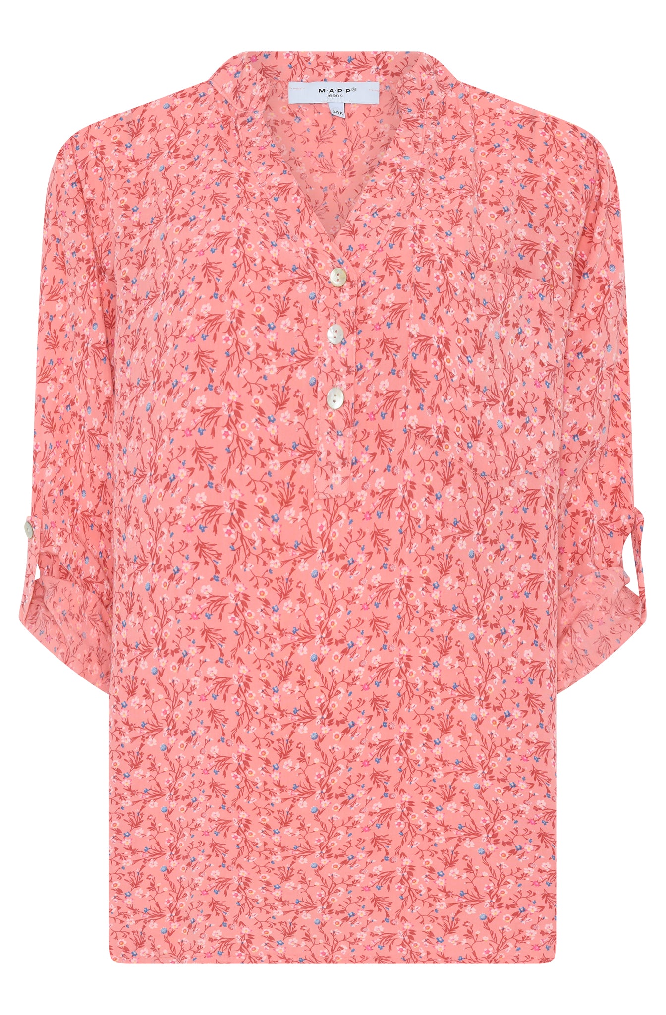 MAPP MAGGIE FLOWER SMALL BLOUSE/SHIRT 350 CORAL