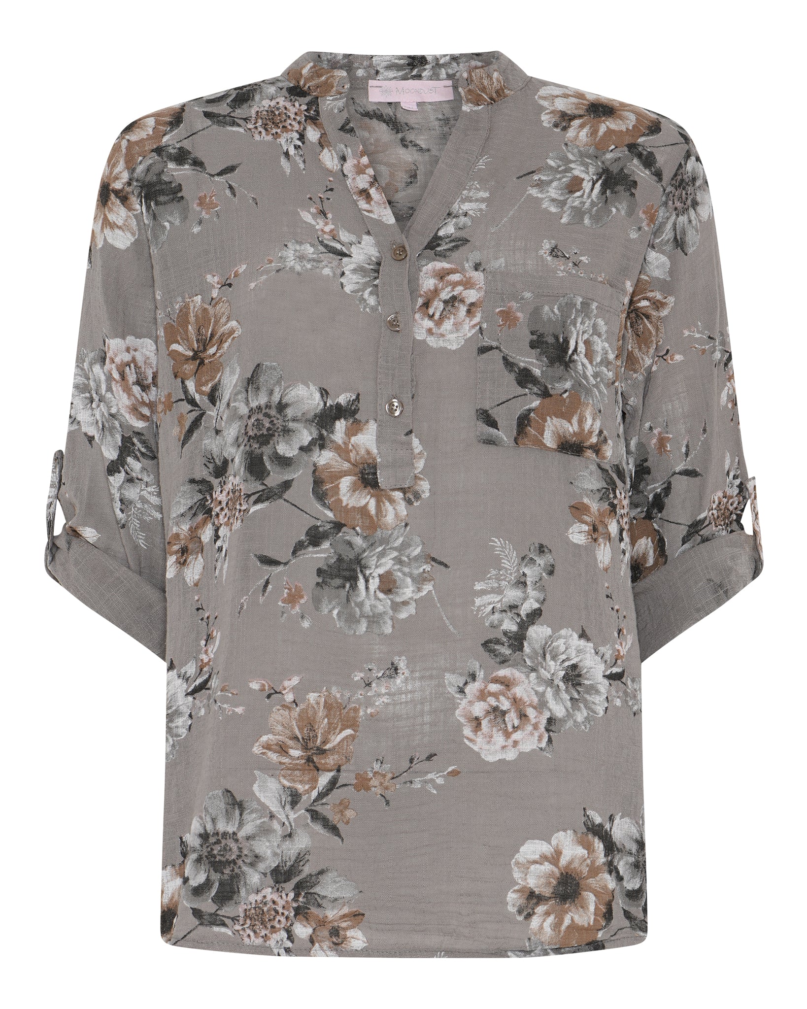 M JEANS MAGGIE HEAVY ROSE BLOUSE BLOUSE/SHIRT 136 FANGO
