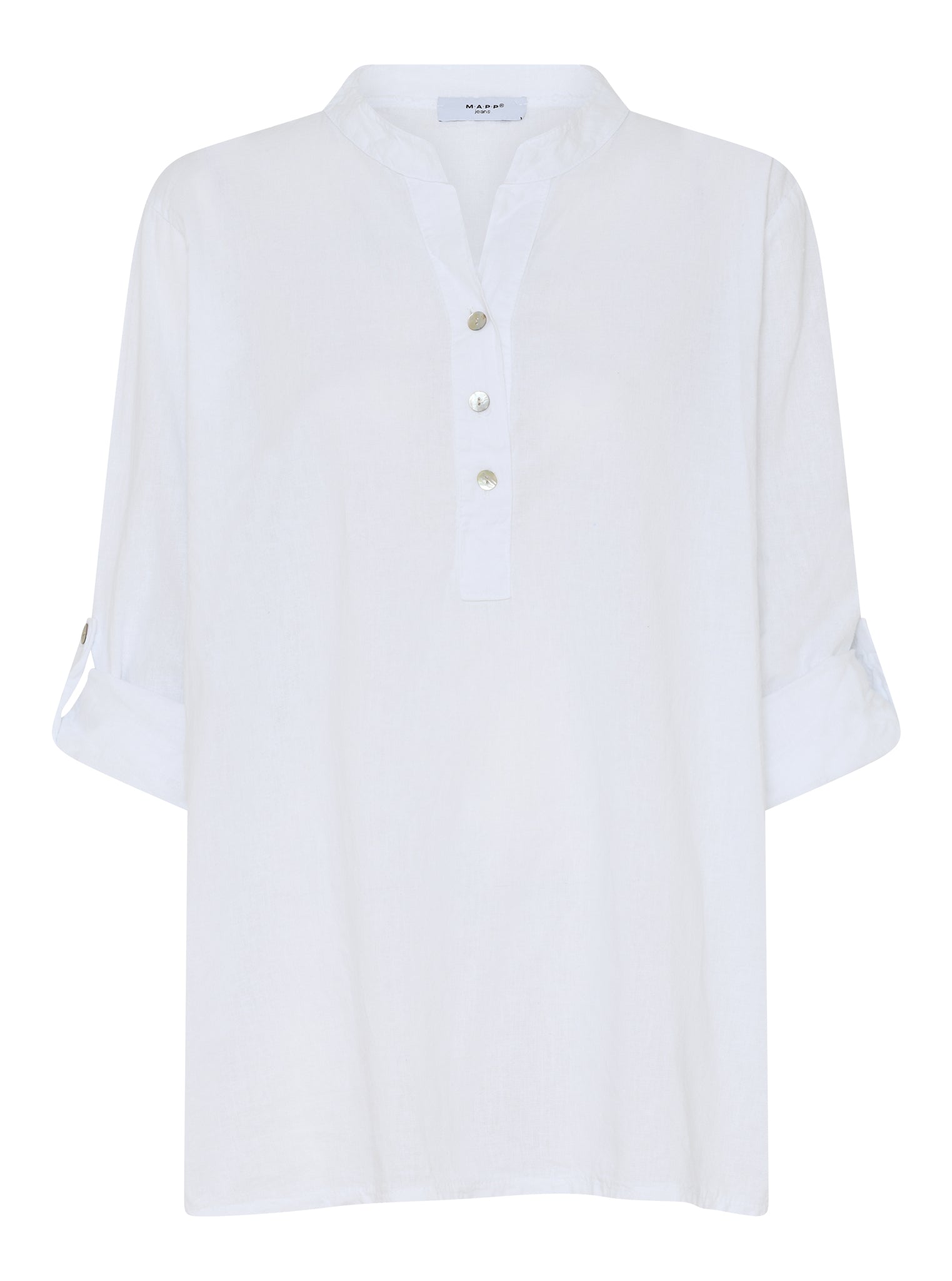 MAPP MAGGIE LIN SHIRT LINEN 10 WHITE