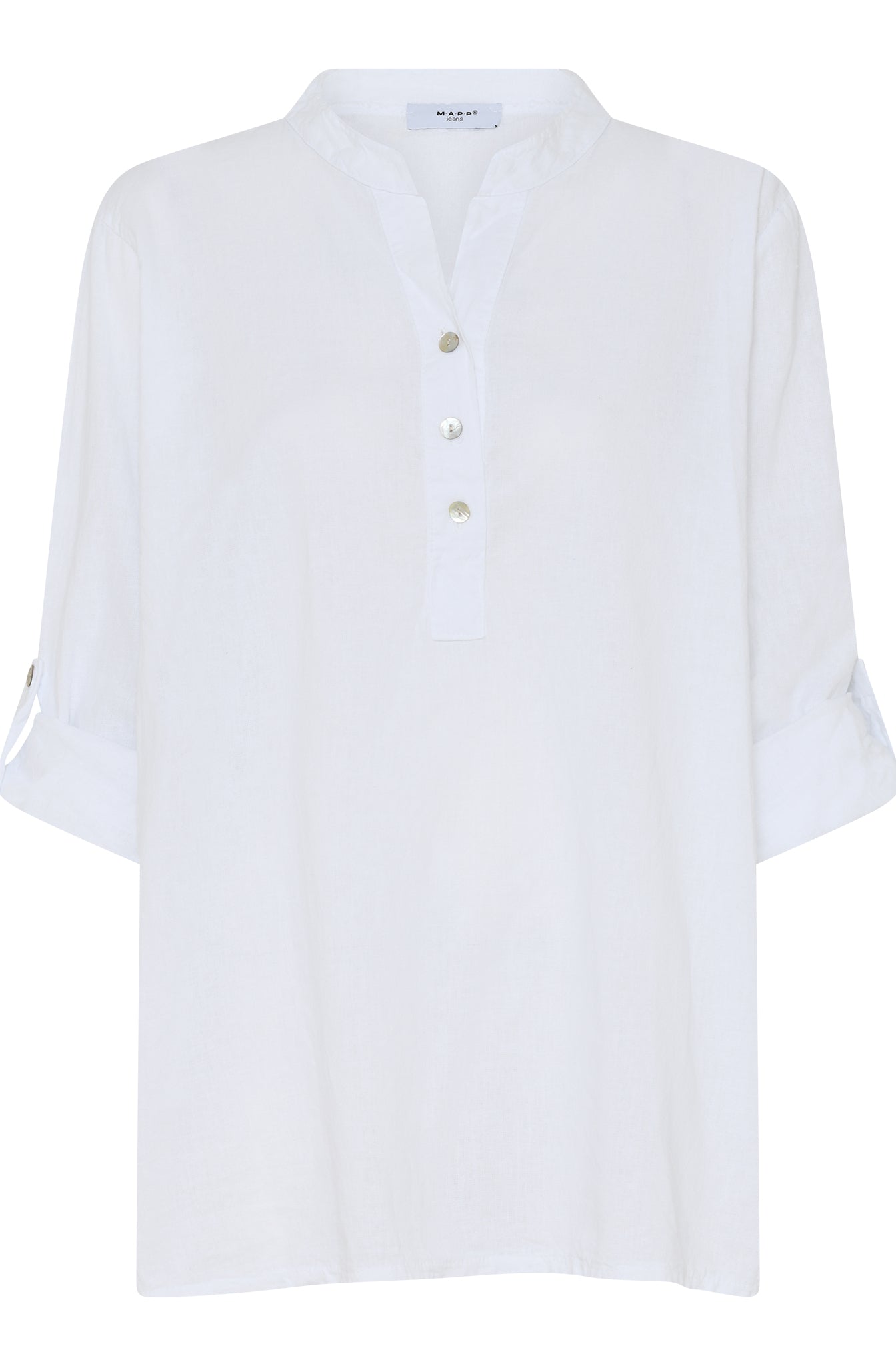 MAPP MAGGIE LIN SHIRT LINEN 10 WHITE
