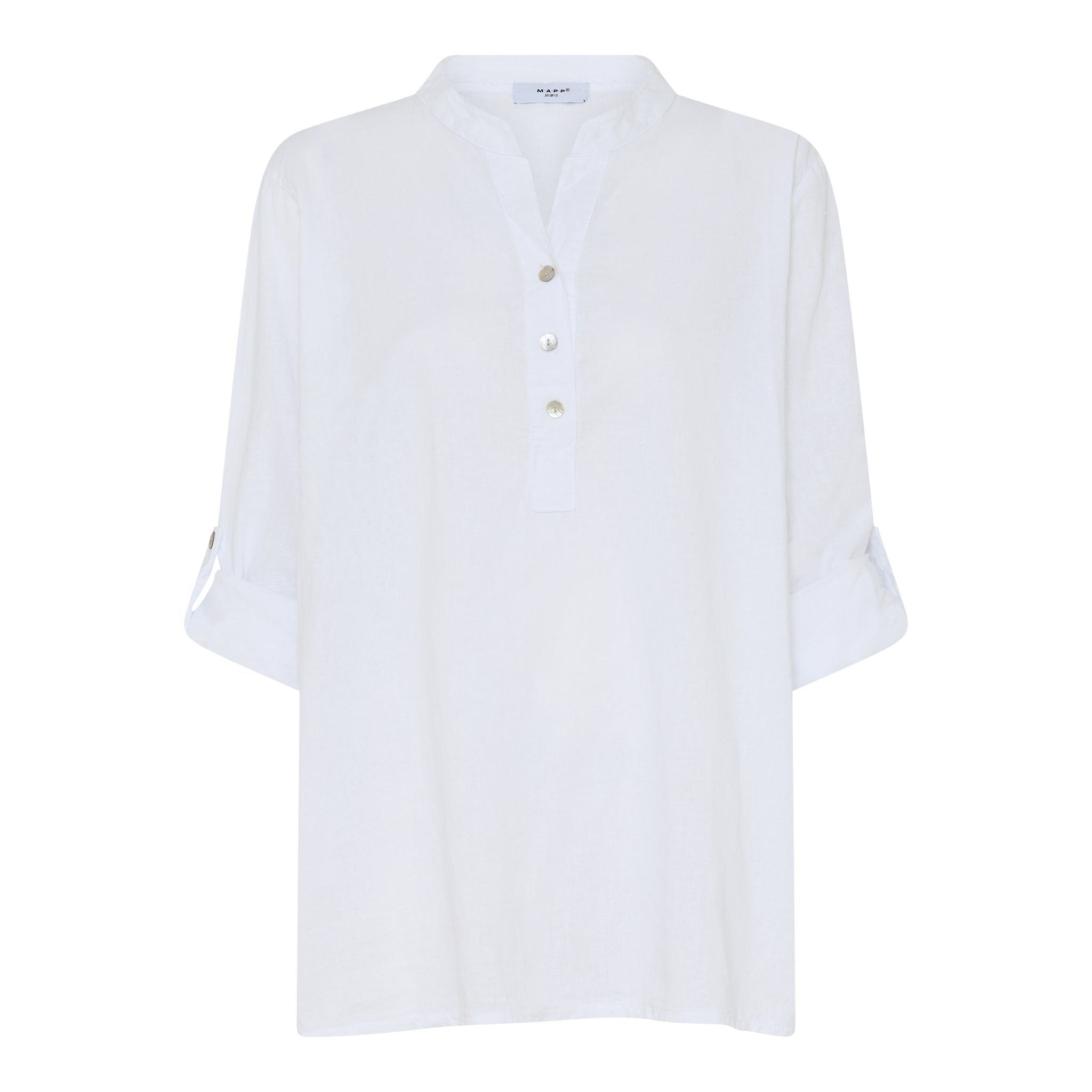 MAPP MAGGIE LIN SHIRT LINEN 10 WHITE