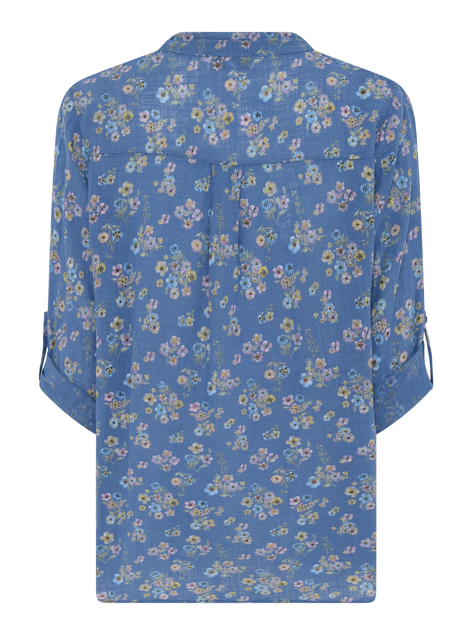 MAPP MAGGIE SMALL FLOWER BLOUSE/SHIRT 108 JEANS BLUE