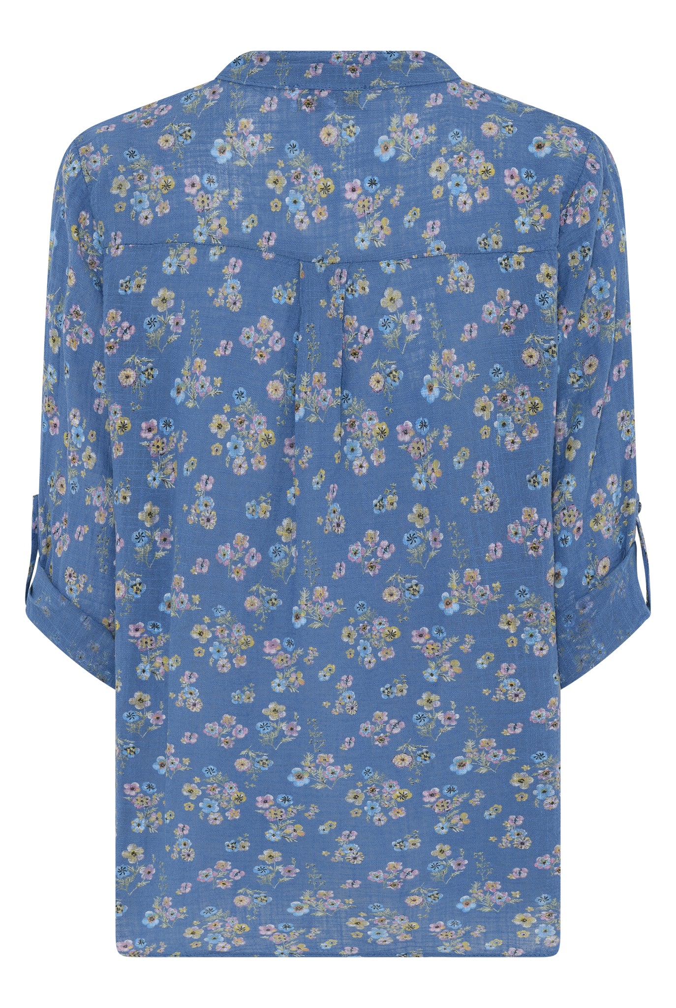 MAPP MAGGIE SMALL FLOWER BLOUSE/SHIRT 108 JEANS BLUE
