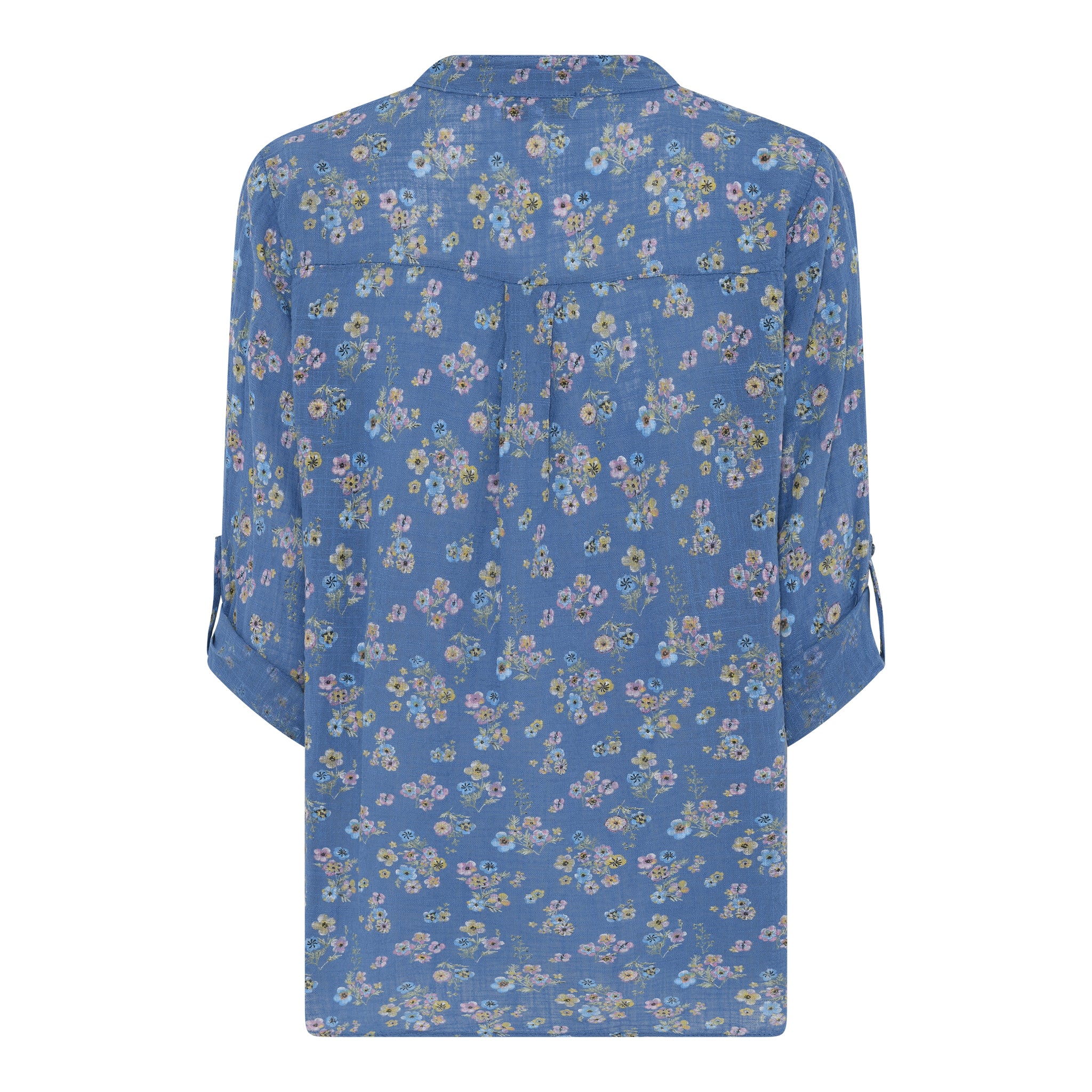MAPP MAGGIE SMALL FLOWER BLOUSE/SHIRT 108 JEANS BLUE