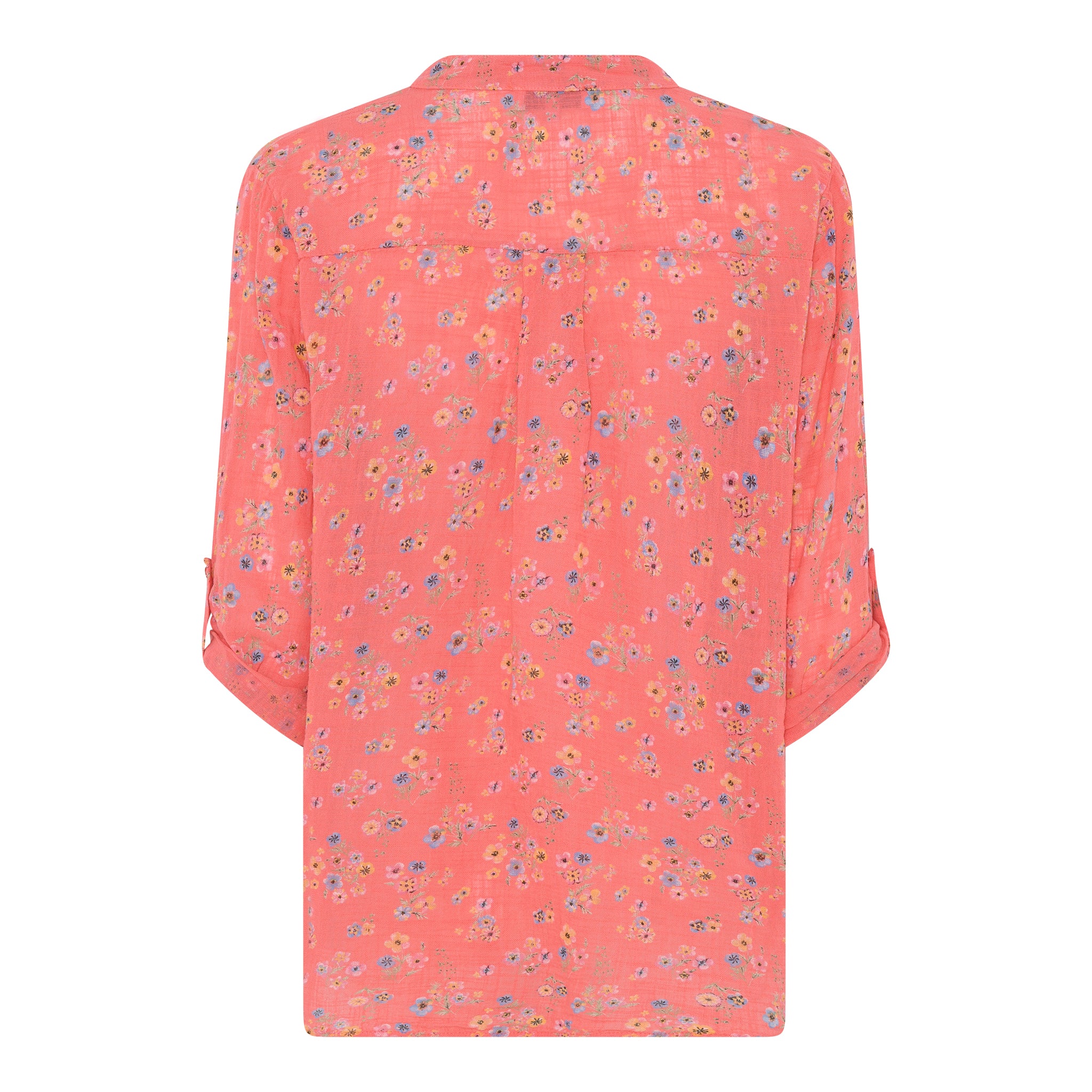 MAPP MAGGIE SMALL FLOWER BLOUSE/SHIRT 350 CORAL