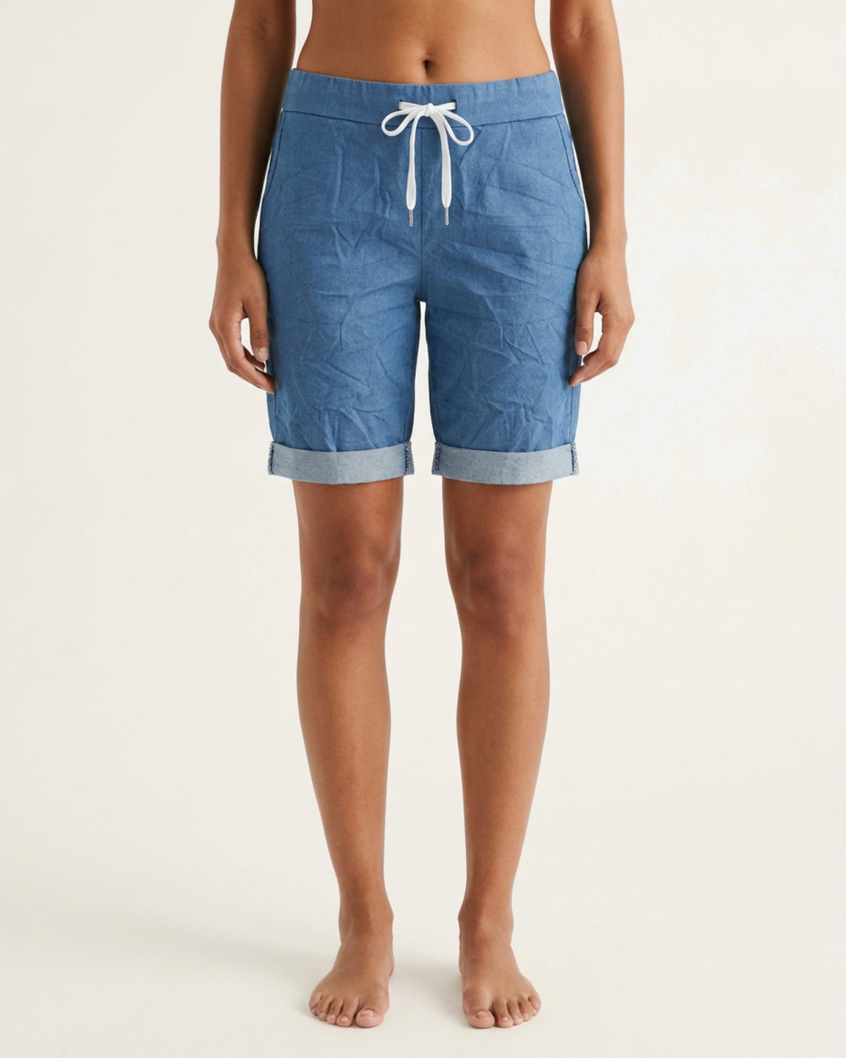 M JEANS MAGIC DENIM SHORTS SHORTS/SKIRT 96 DARK BLUE DENIM