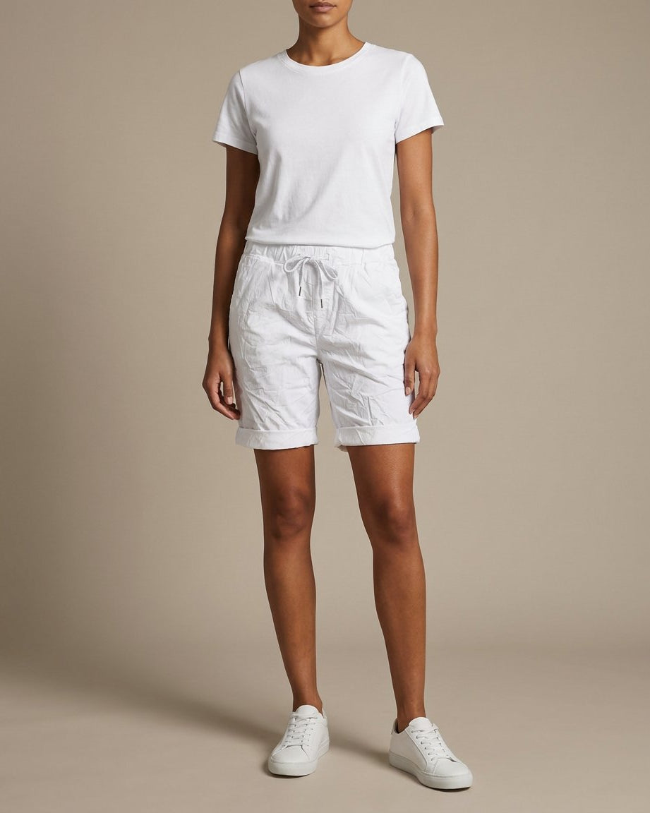 MOONDUST MAGIC SOLID SHORTS SHORTS/SKIRT 10 WHITE