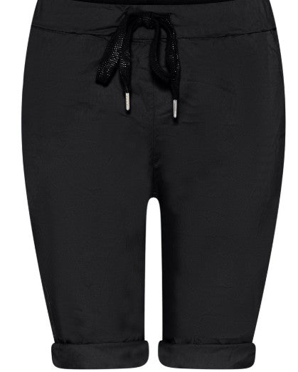 MOONDUST MAGIC SOLID SHORTS SHORTS/SKIRT 80 BLACK
