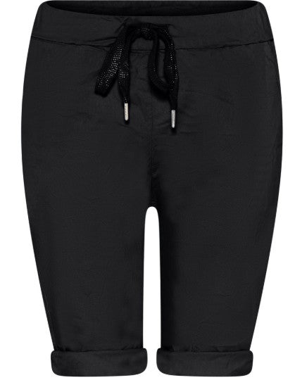 MOONDUST MAGIC SOLID SHORTS SHORTS/SKIRT 80 BLACK