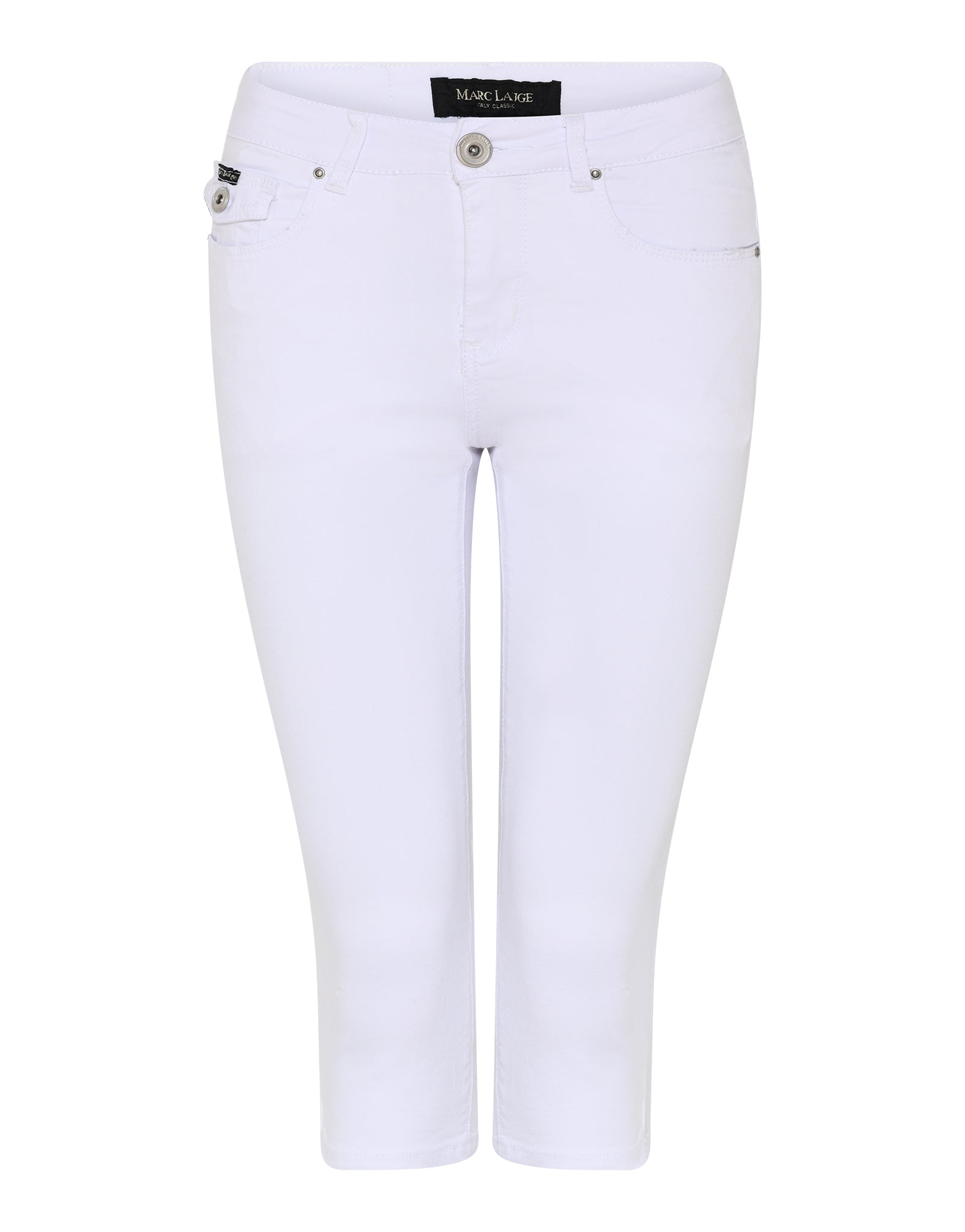 MARC LAUGE MAXON TWILL PIRAT PANTS 3/4 10 WHITE
