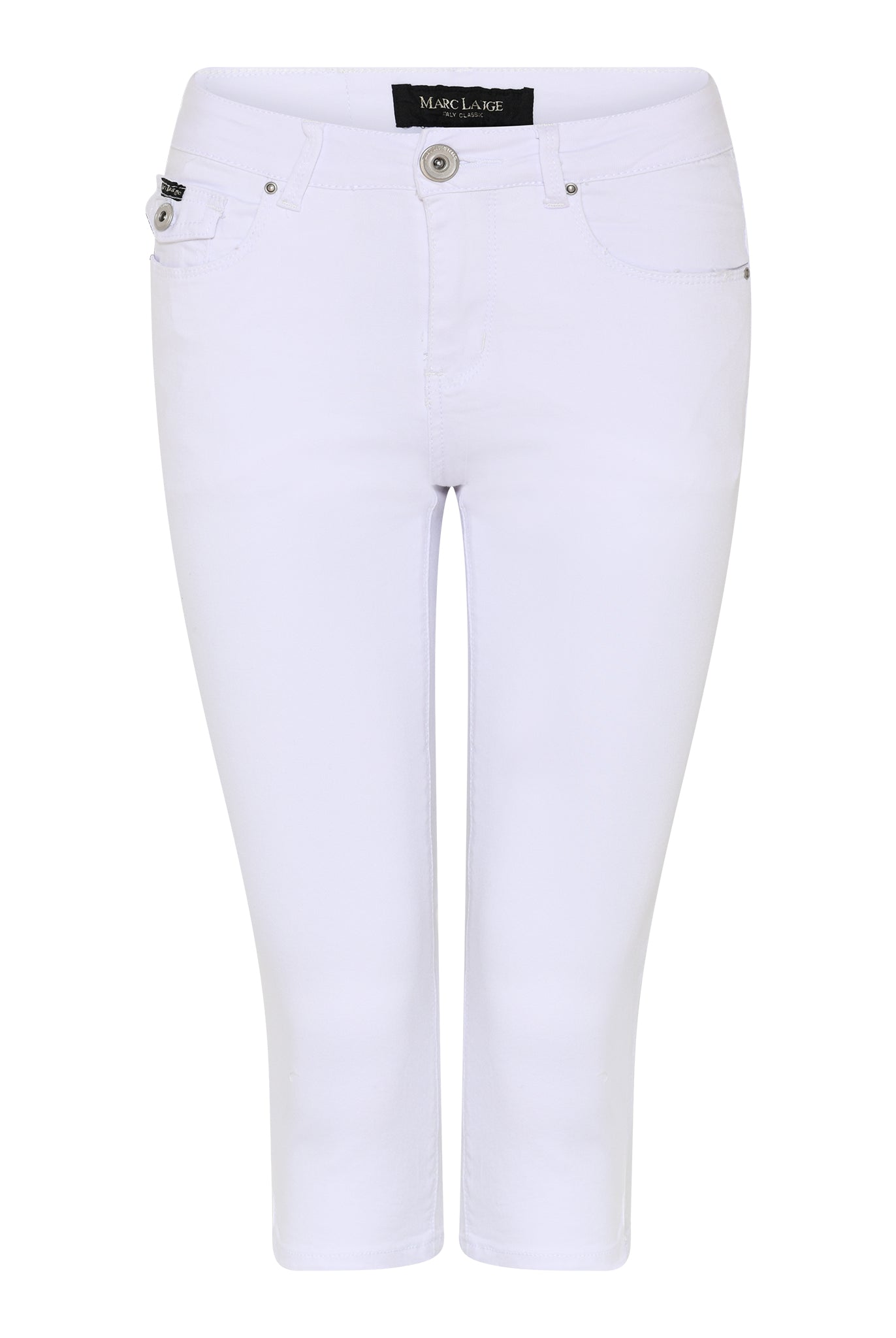 MARC LAUGE MAXON PIRAT TWILL JEANS PANTS 3/4 10 WHITE