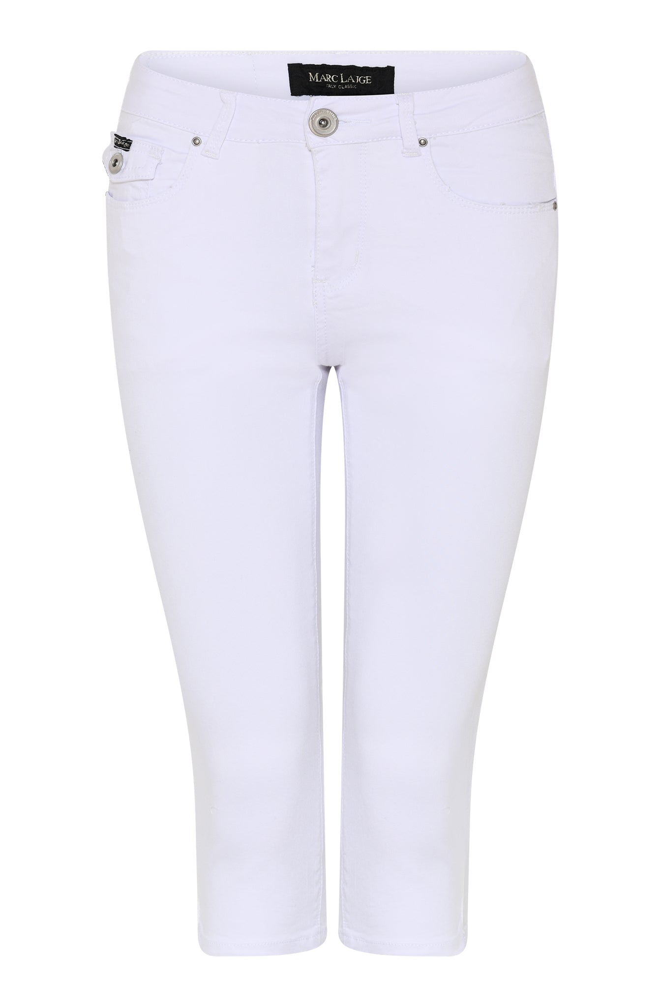 MARC LAUGE MAXON TWILL PIRAT PANTS 3/4 10 WHITE