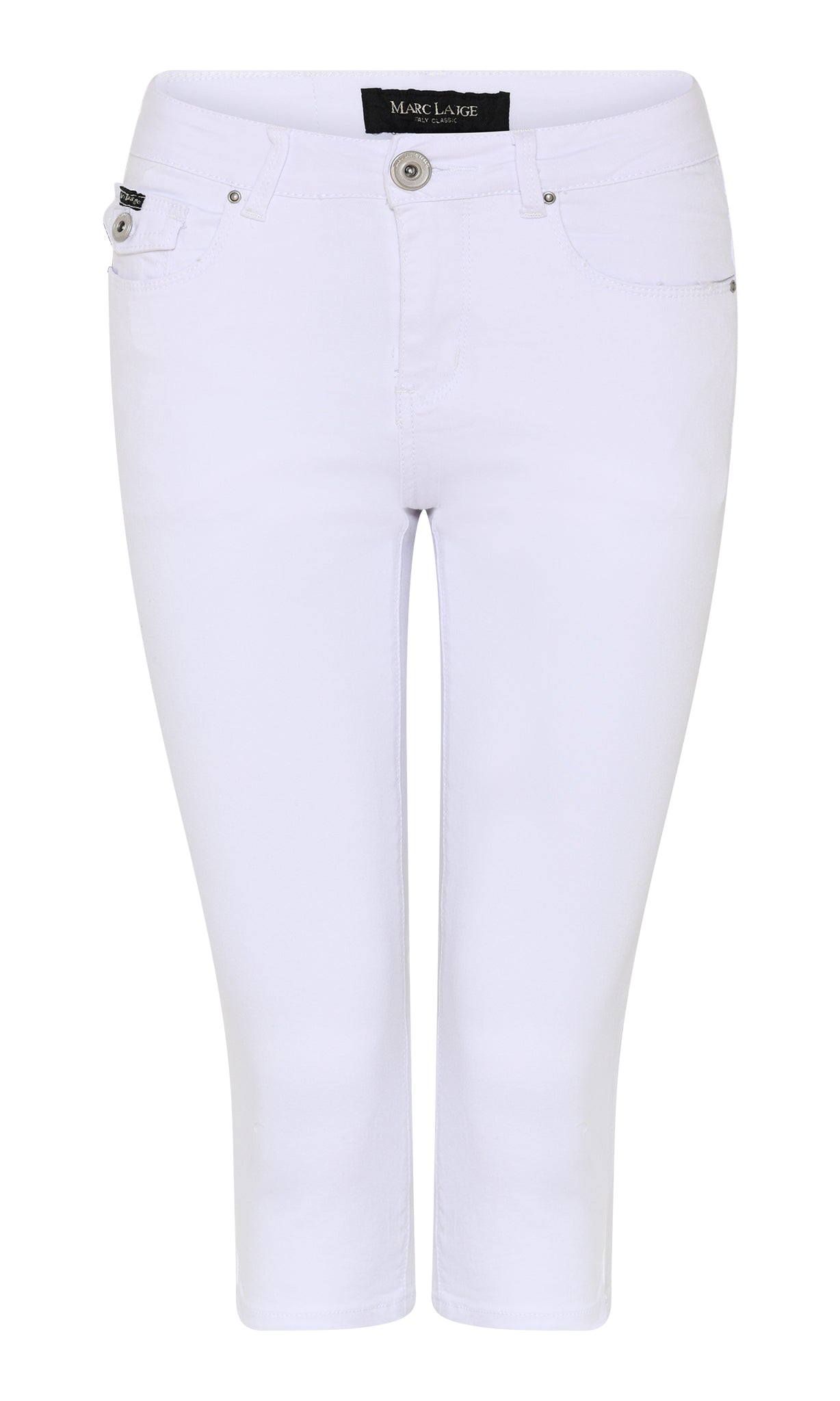 MARC LAUGE MAXON TWILL PIRAT PANTS 3/4 10 WHITE