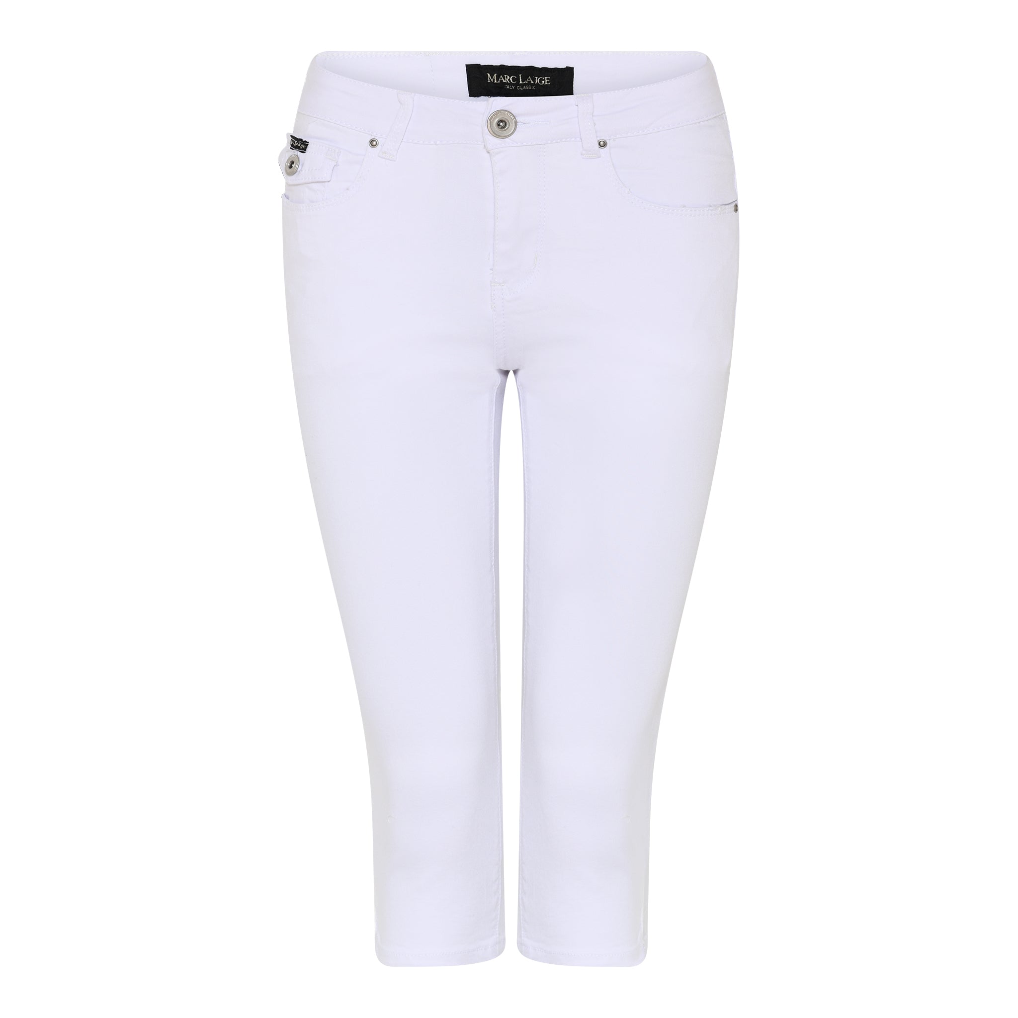 MARC LAUGE MAXON PIRAT TWILL JEANS PANTS 3/4 10 WHITE