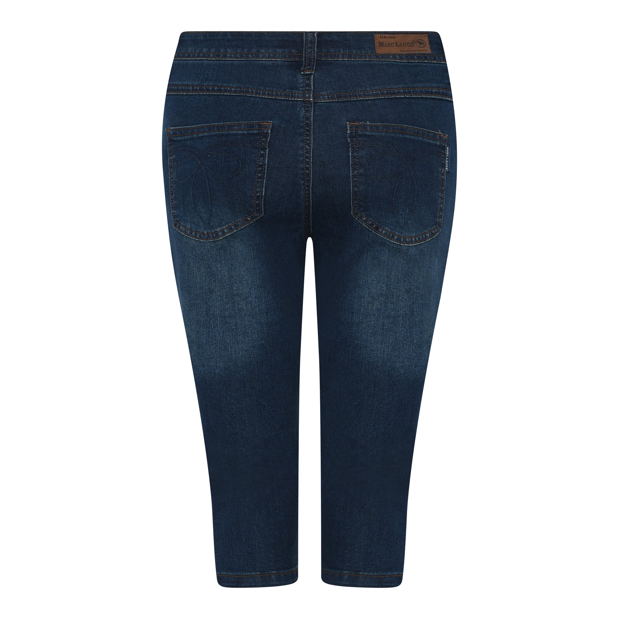 MARC LAUGE METTE PIRAT DENIM JEANS PANTS 3/4 9696 BLUE DENIM USED