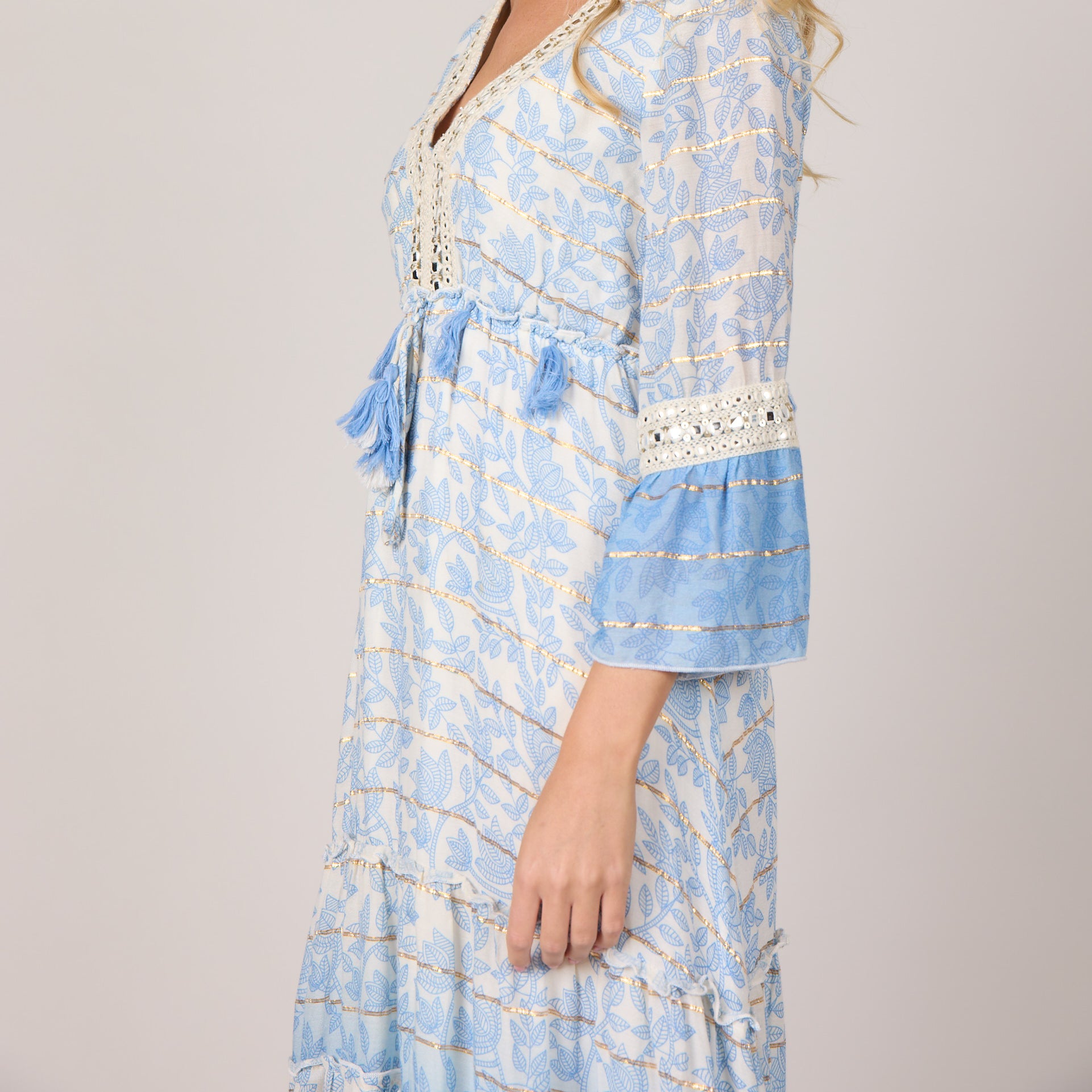 MAPP MILLE LONG DRESS DRESS/JUMPSUIT 107 SOFT BLUE