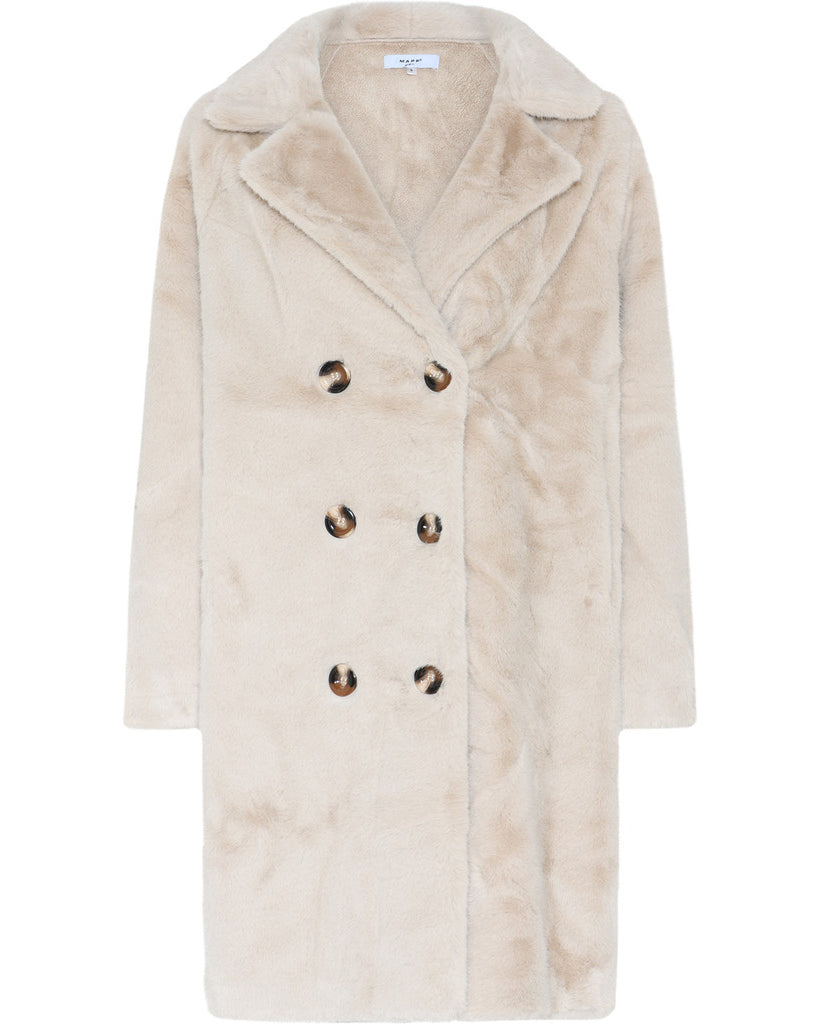 MAPP MINKY JACKET FUR OUTERWEAR 20 OFF WHITE