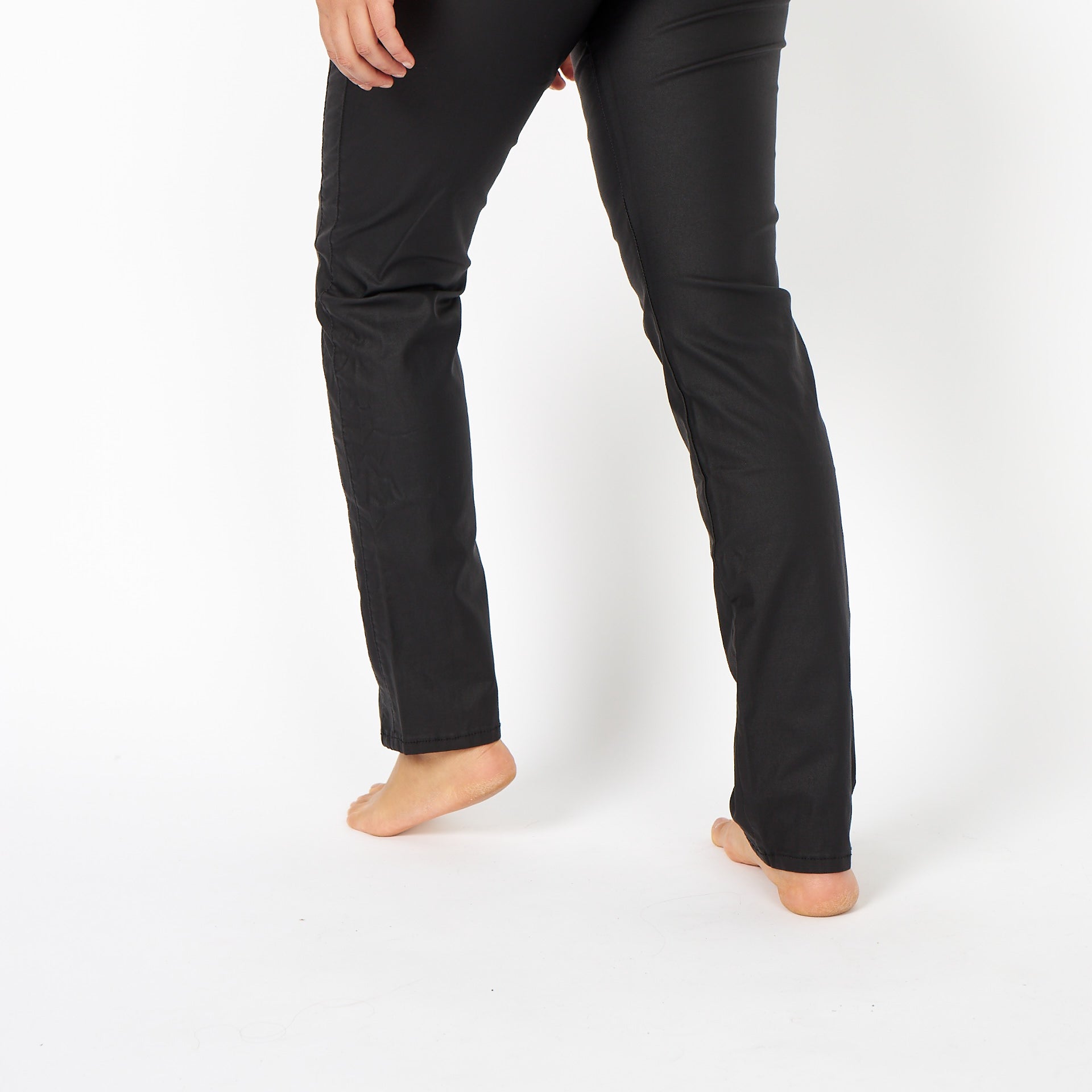 DNYcph Plus Size Mody Coated Jeans COATED 8099 BLACK COATED