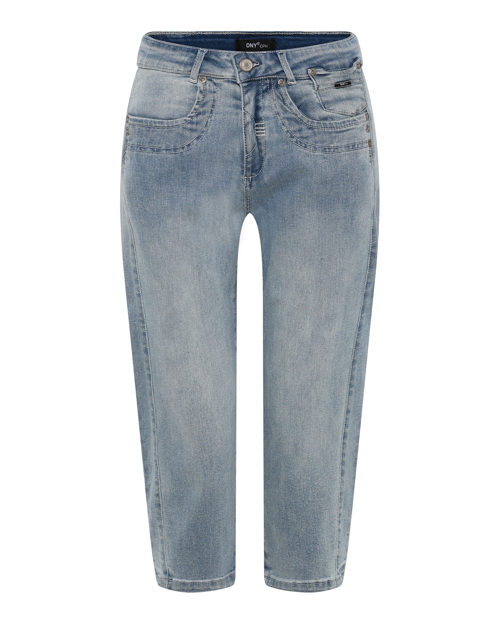 DNYcph Plus Size Fashion Denim Capri PANTS 3/4 9196 LIGHT BLUE USED
