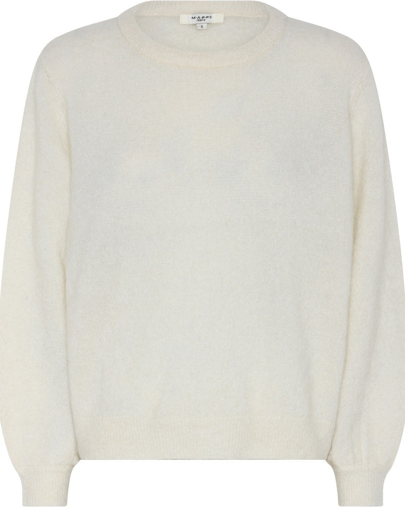 MAPP MOHAIR R/NECK KNITWEAR 20 OFF WHITE