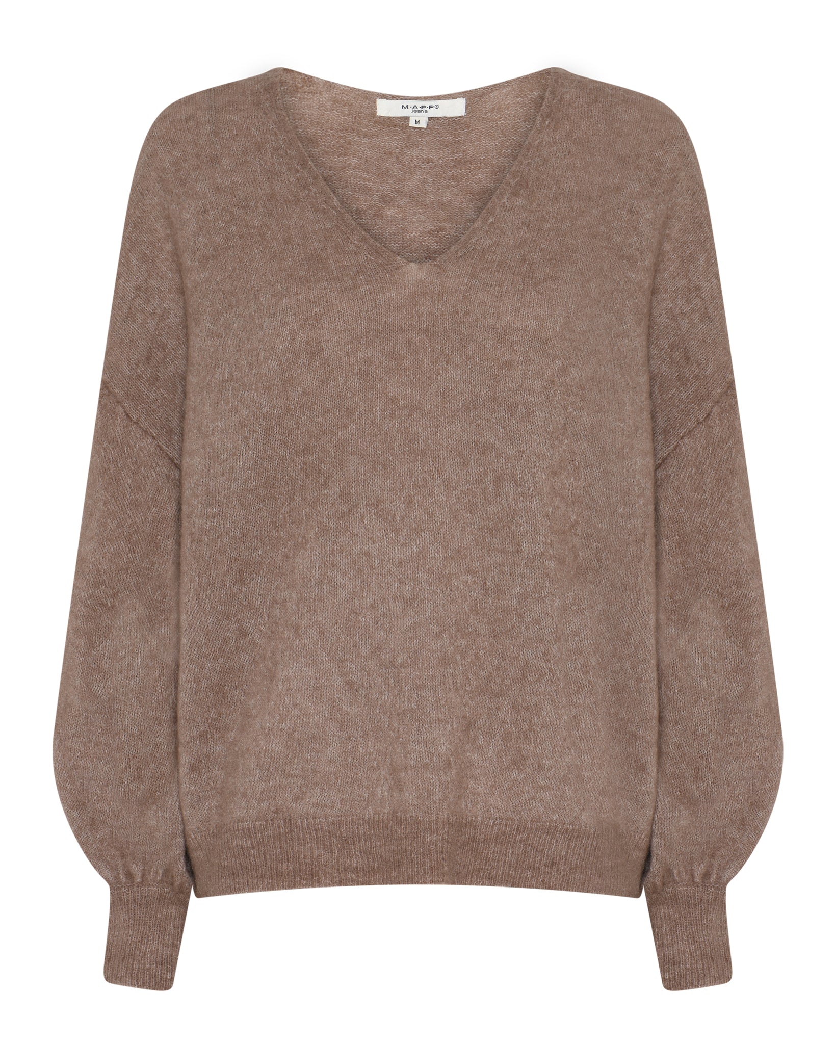 MAPP MOHAIR V-NECK KNITWEAR 135 EARTH