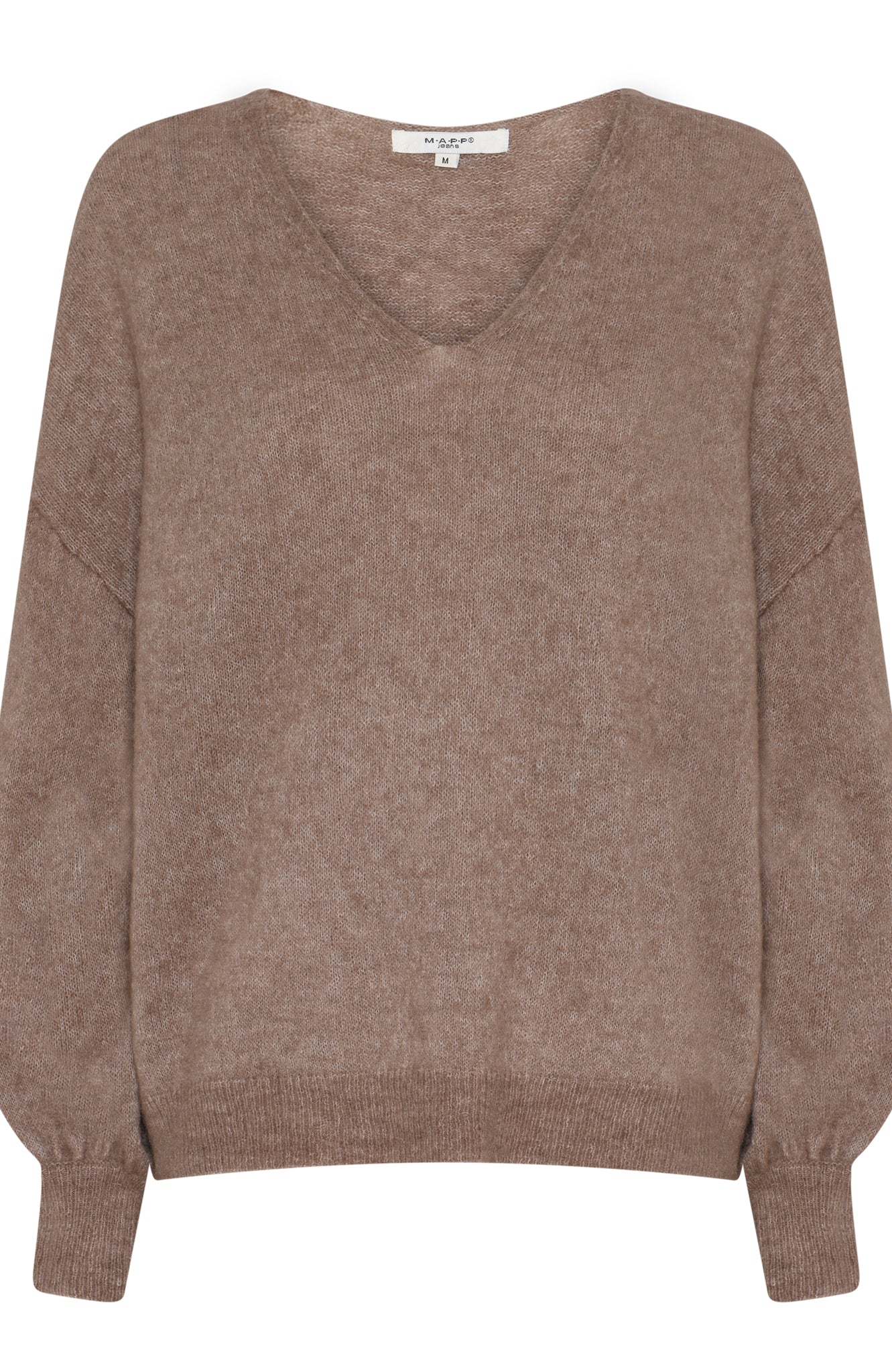 MAPP MOHAIR V-NECK KNITWEAR 135 EARTH