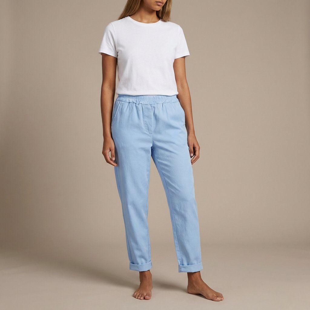 M JEANS Magic Line Pant PANTS 107 SOFT BLUE
