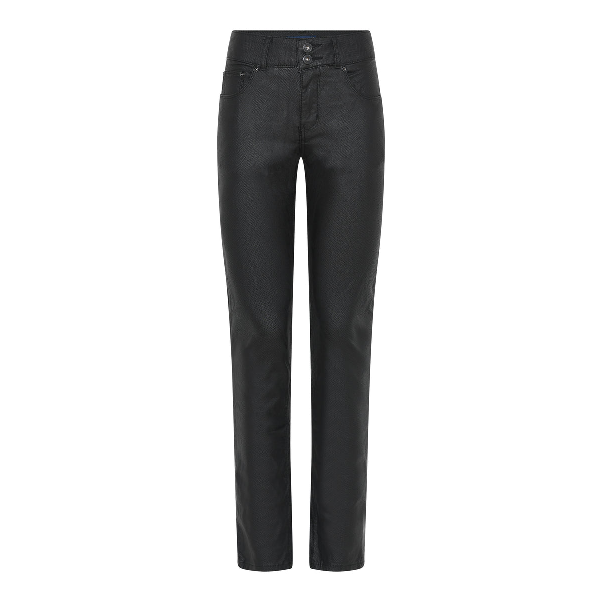 MARC LAUGE Merry Snake Coated Jeans COATED 8099 BLACK COATED