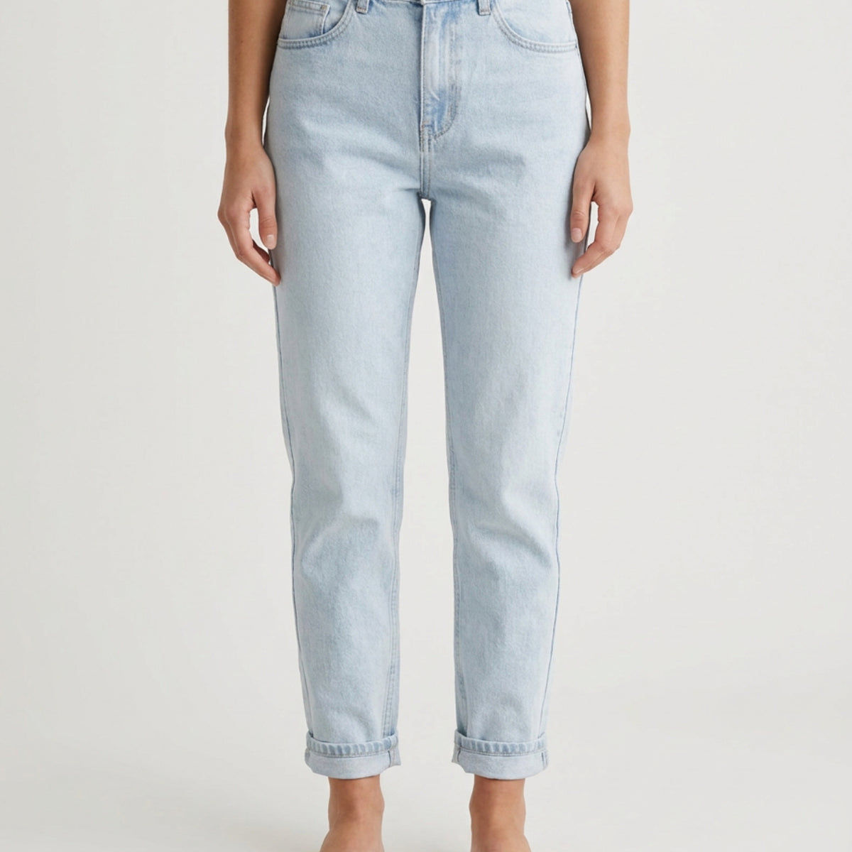 MARC LAUGE Mommy Jeans DENIM/TWILL 899699 LIGHT BLUE USED