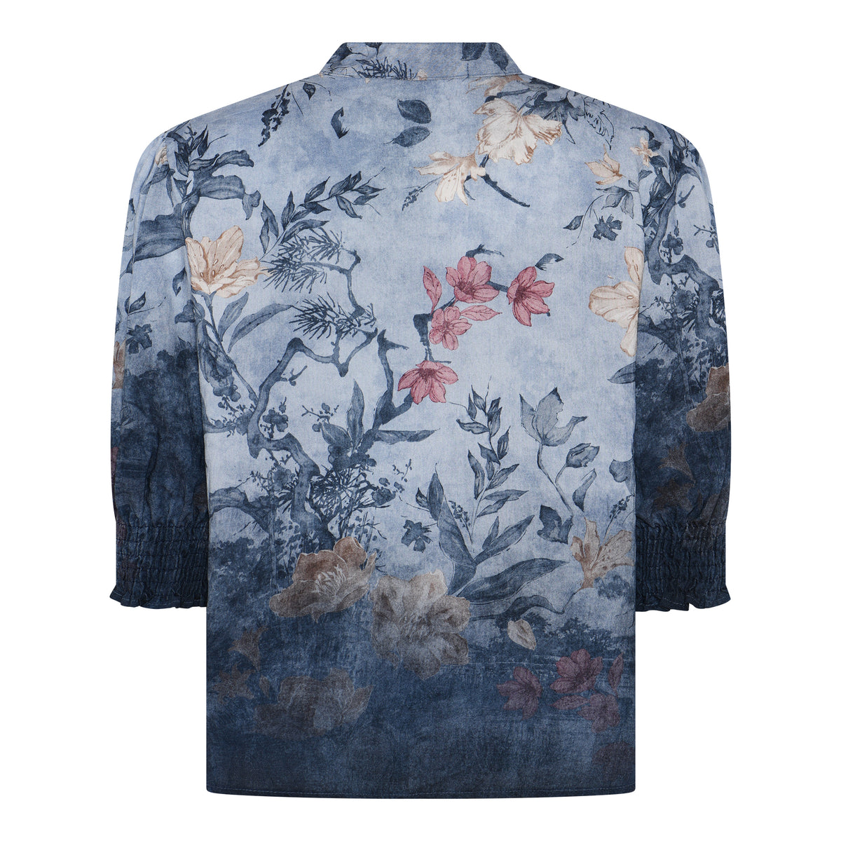 MOONDUST Moondust Bella Blouse | Floral Blouse BLOUSE/SHIRT 108 JEANS BLUE