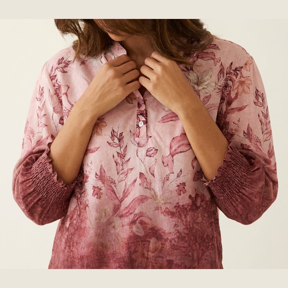 MOONDUST Moondust Bella Blouse | Floral Blouse BLOUSE/SHIRT 303 ROSE