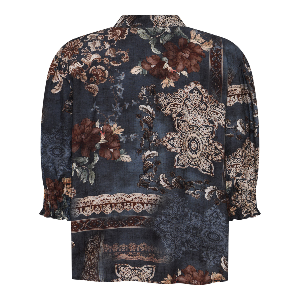 MOONDUST Moondust Bella Garden Blouse | Printed Blouse BLOUSE/SHIRT 108 JEANS BLUE