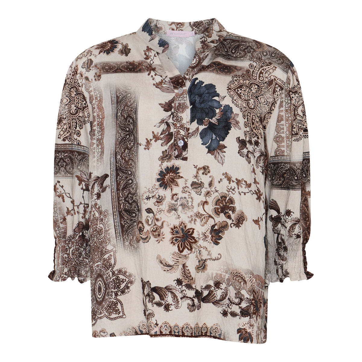 MOONDUST Moondust Bella Garden Blouse | Printed Blouse BLOUSE/SHIRT 20 OFF WHITE
