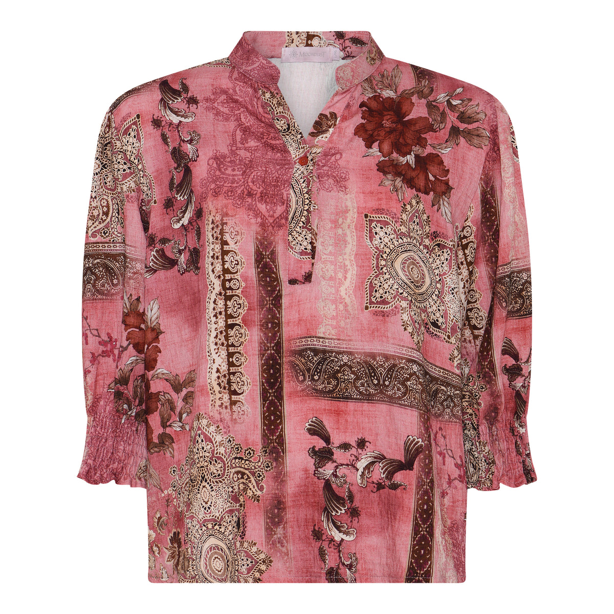 MOONDUST Moondust Bella Garden Blouse | Printed Blouse BLOUSE/SHIRT 303 ROSE