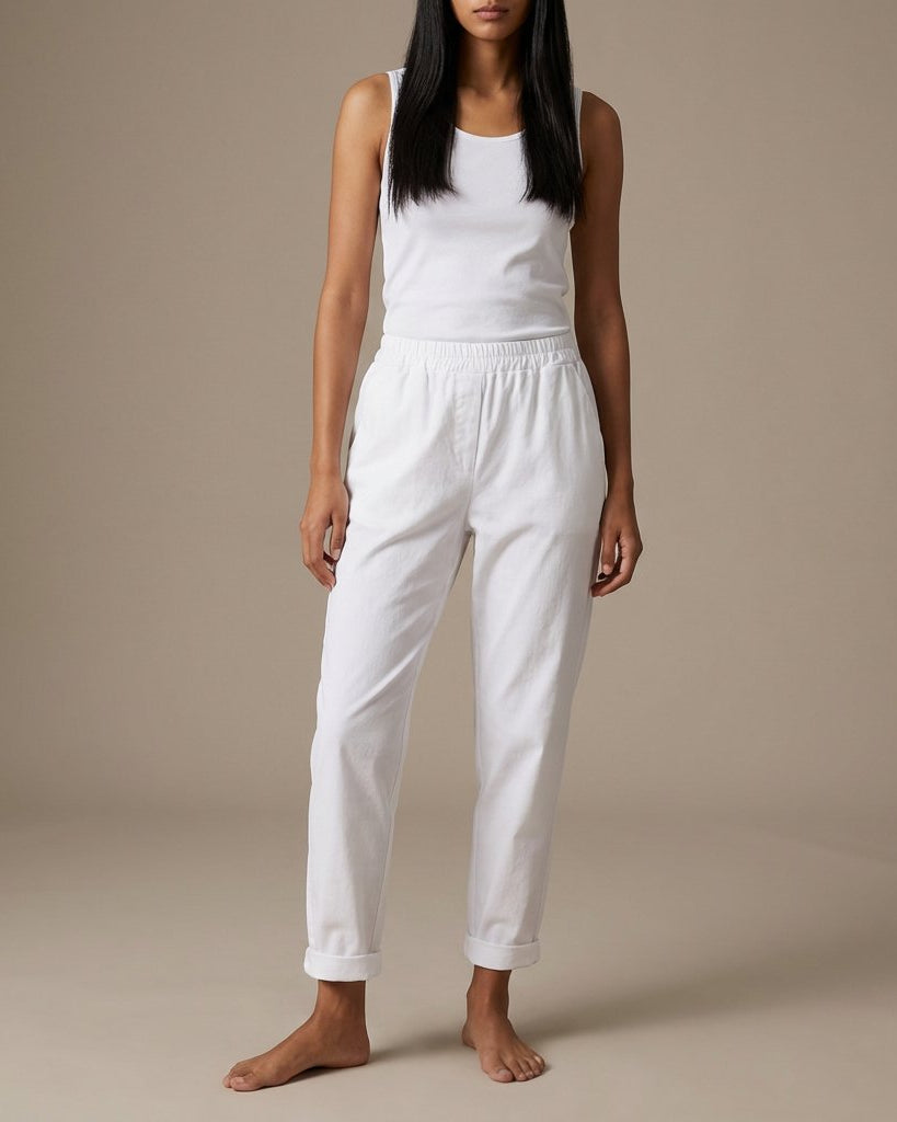 MOONDUST Line Chino Pant | Moondust PANTS 10 WHITE